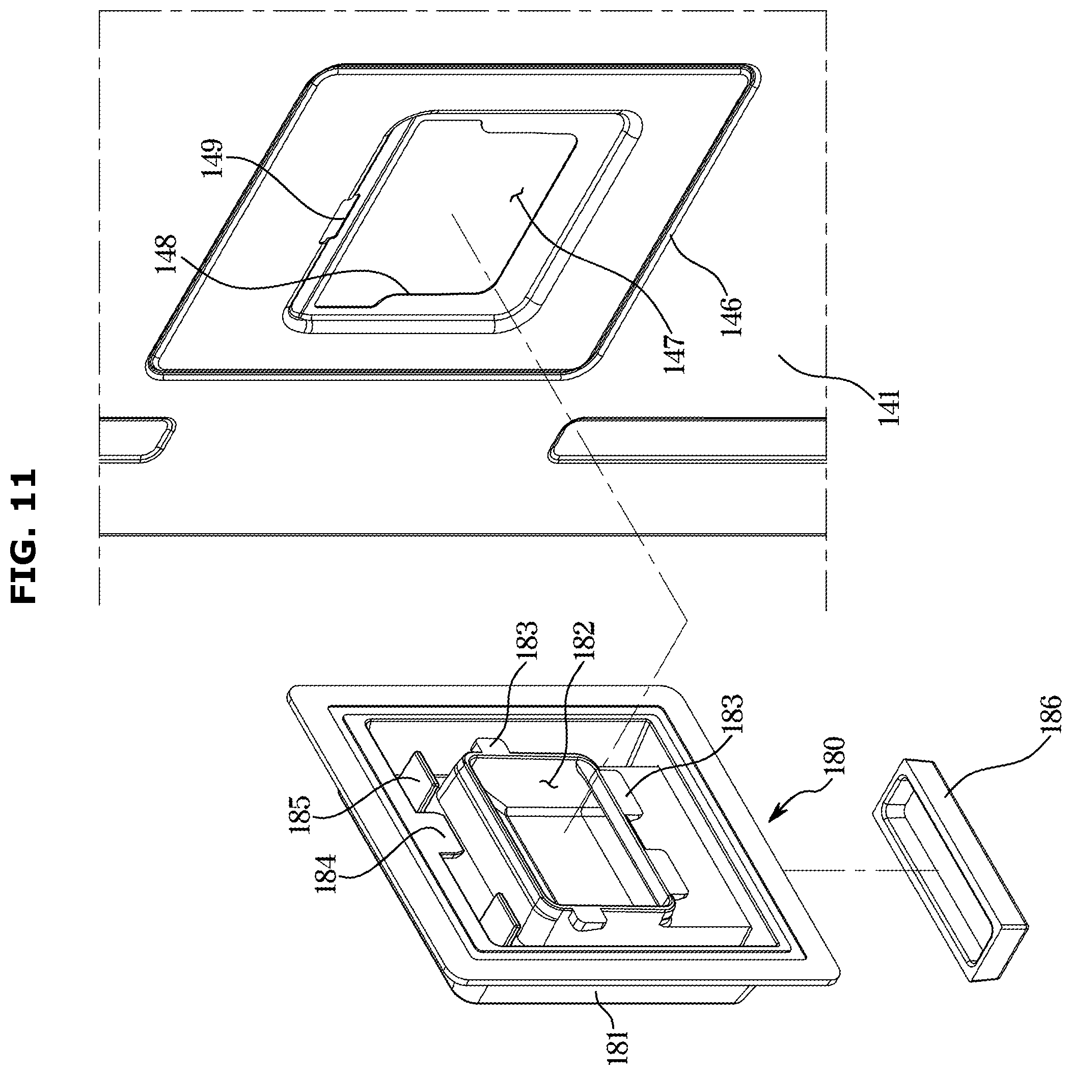 Patent US11815304 Figure 11 – Refrigerator