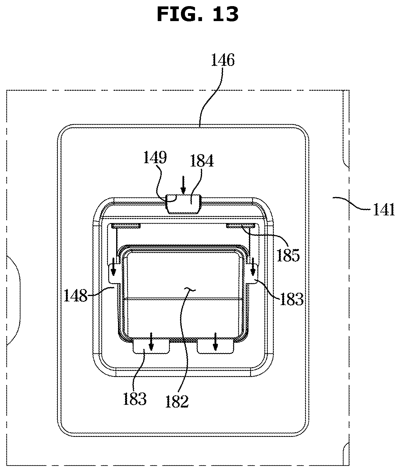 Patent US11815304 Figure 13 – Refrigerator