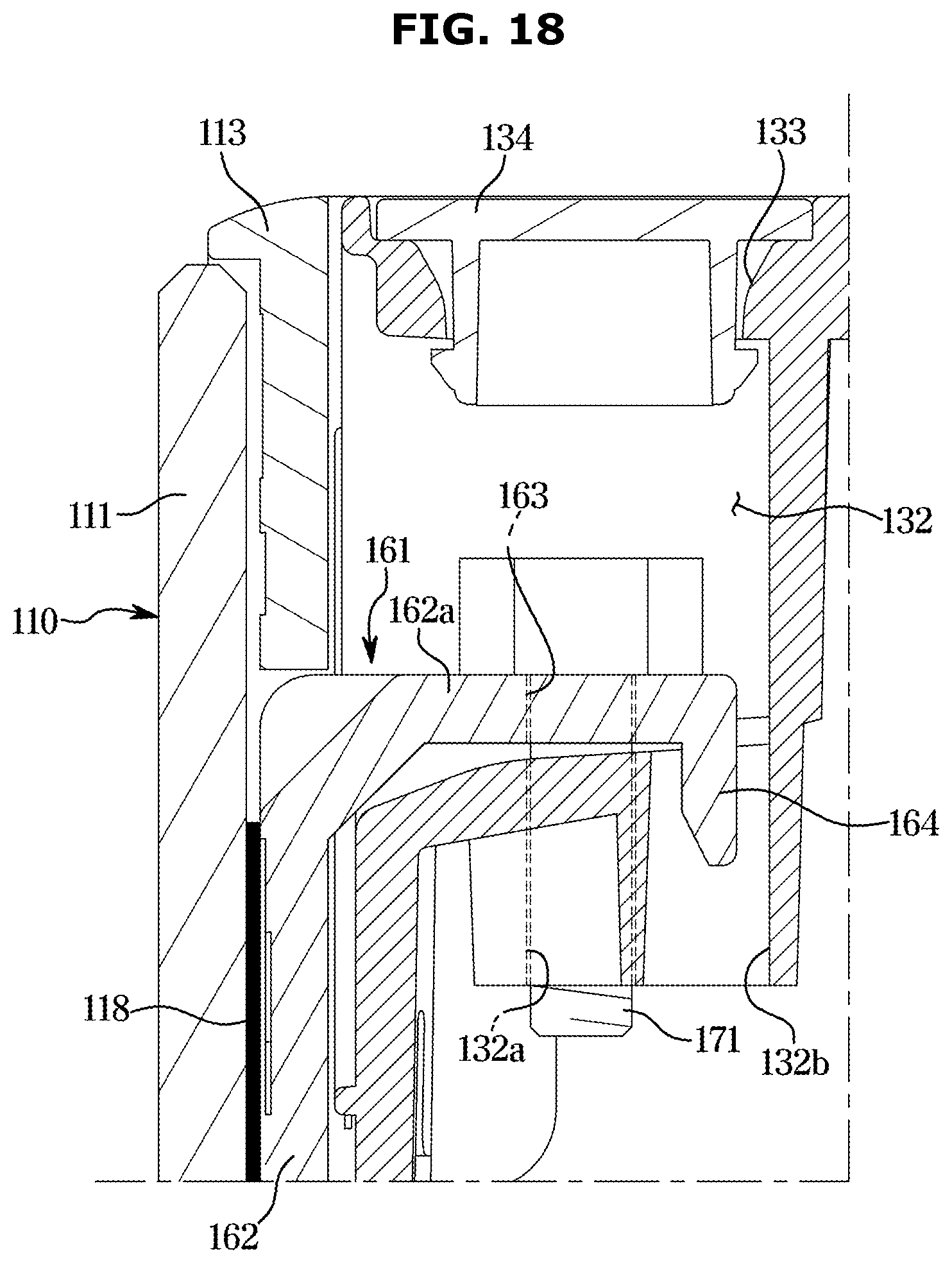 Patent US11815304 Figure 18 – Refrigerator