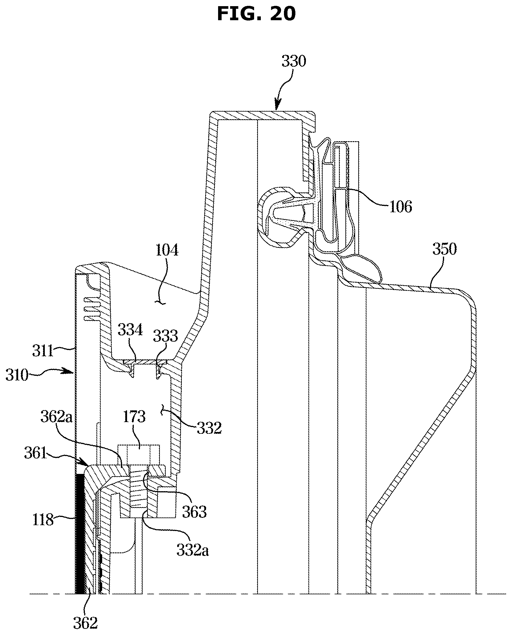 Patent US11815304 Figure 20 – Refrigerator