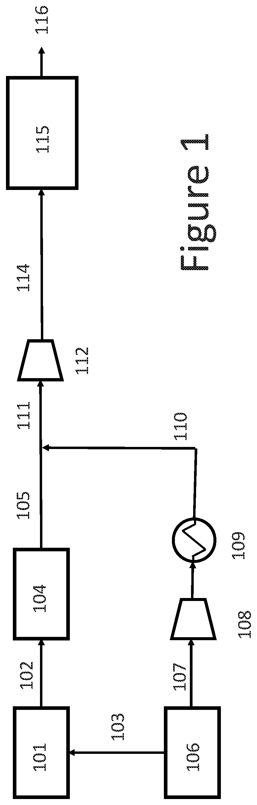Patent US11815309 Figure 1 – Integration of hydrogen liquefaction with gas processing units