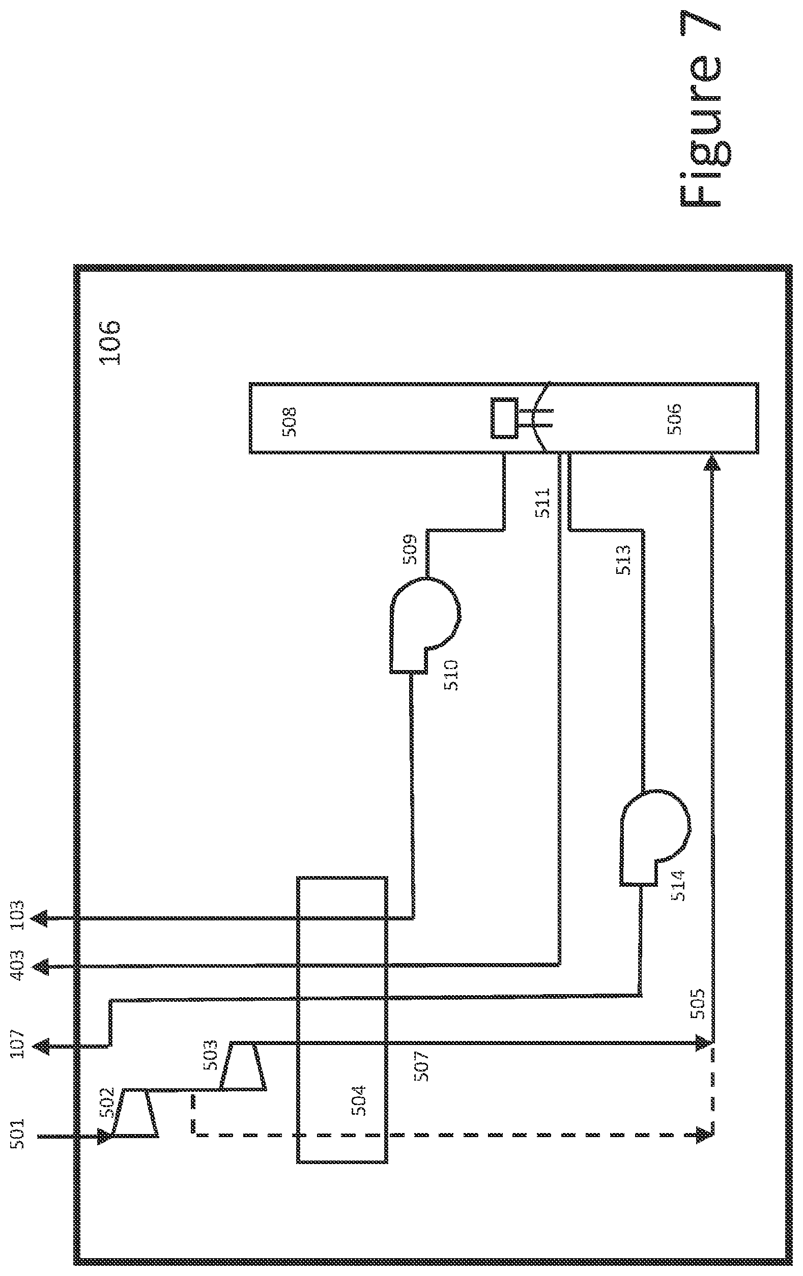 Patent US11815309 Figure 7 – Integration of hydrogen liquefaction with gas processing units
