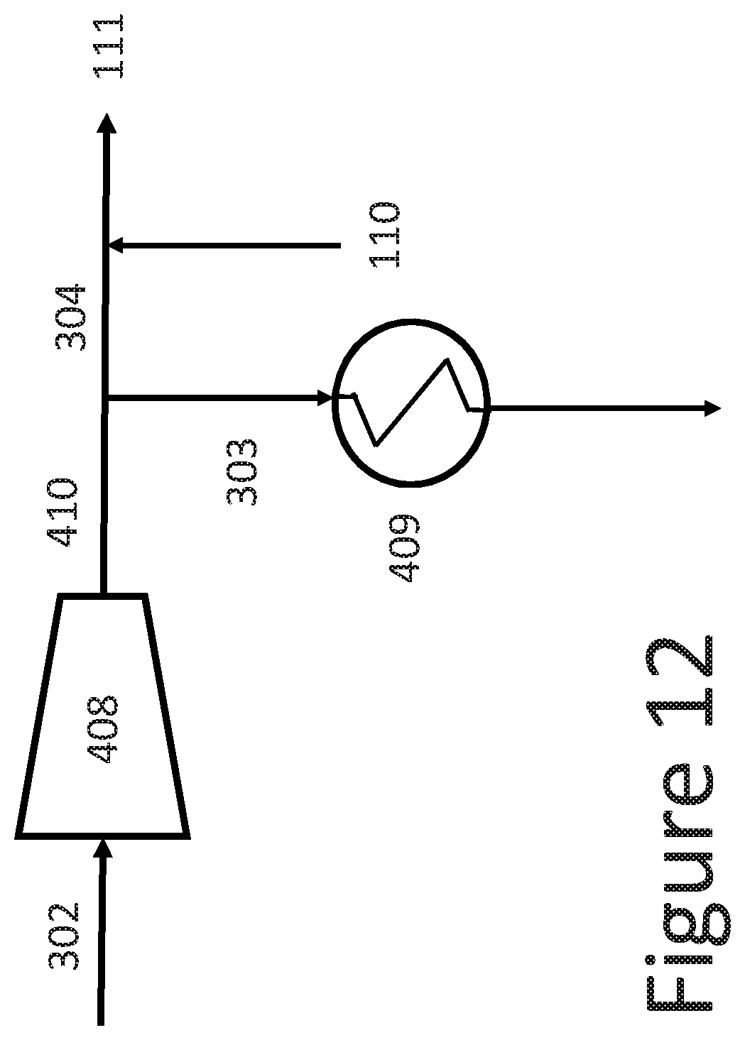 Patent US11815309 Figure 12 – Integration of hydrogen liquefaction with gas processing units
