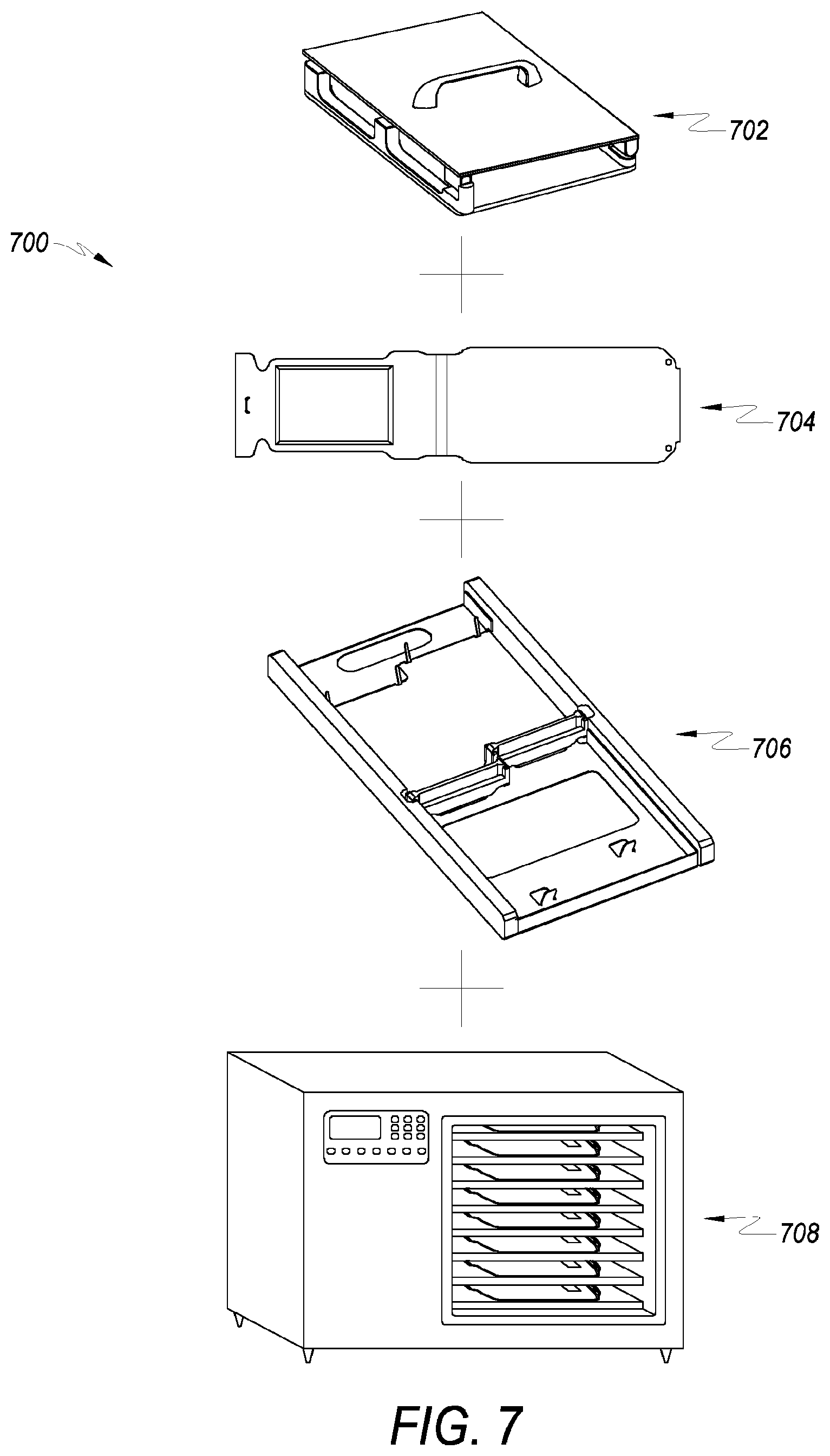Patent US11815311 Figure 6 – Lyophilization container fill fixture, system and method of use