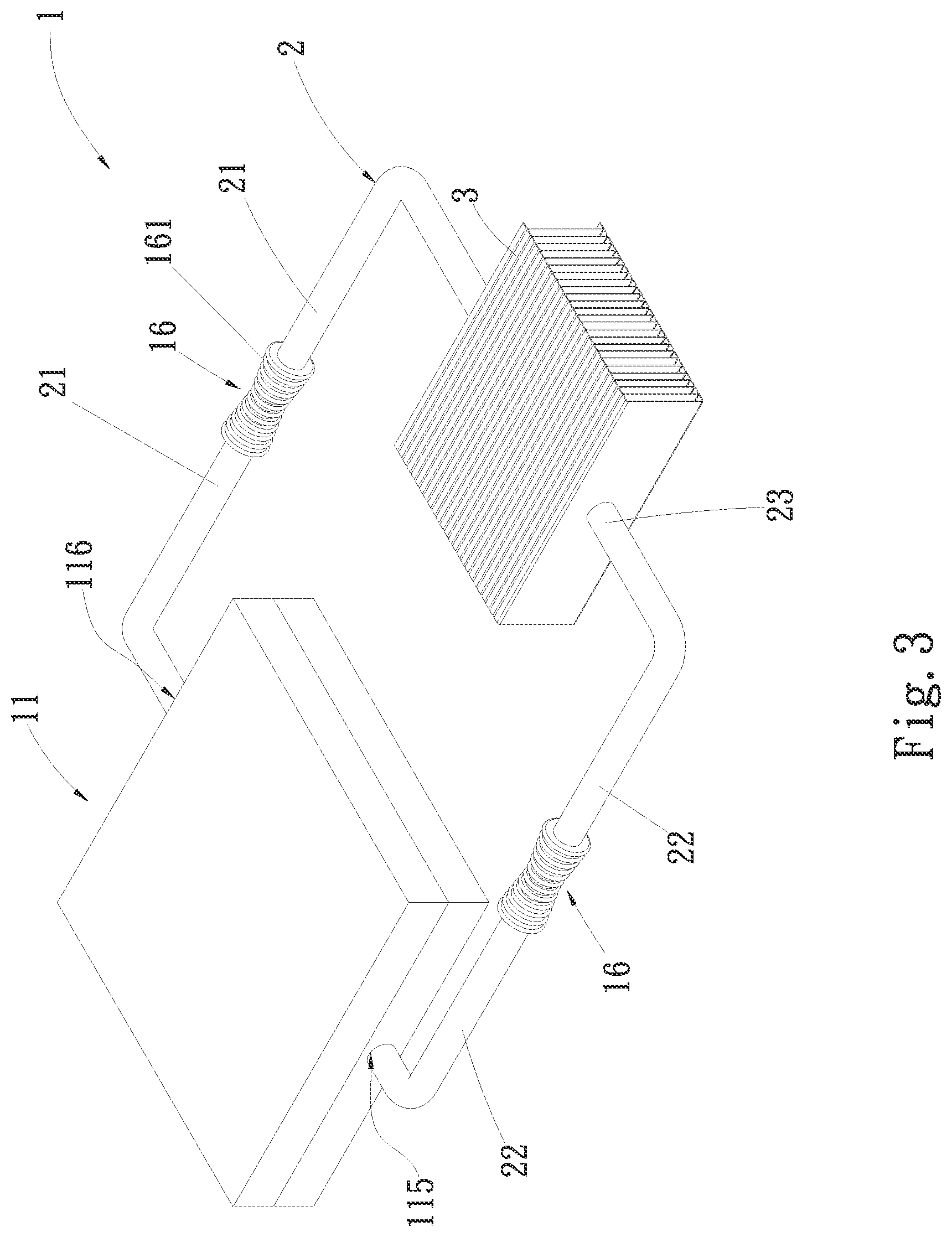 Patent US11815315 Figure 6 – Flexible heat dissipation device