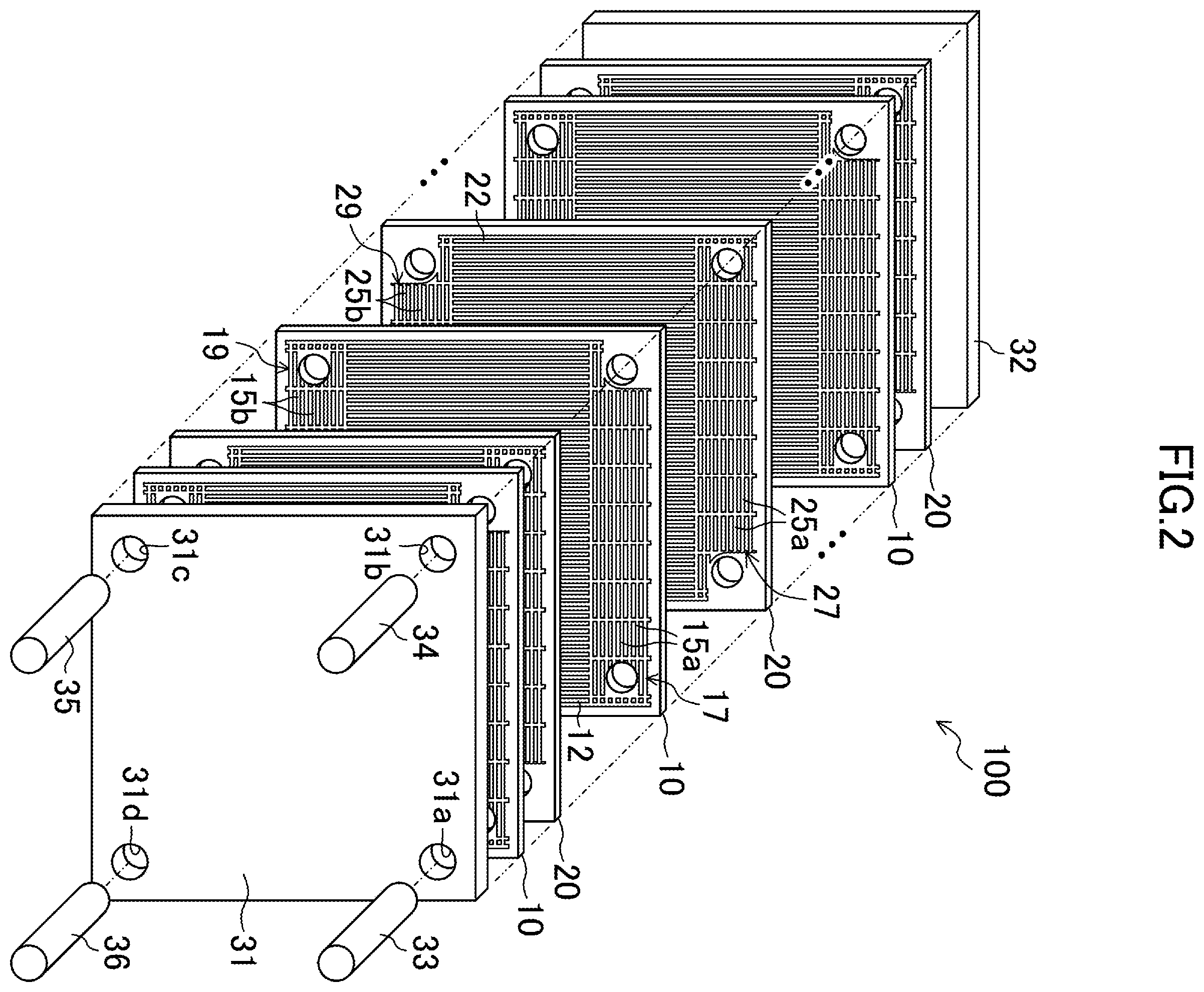 Patent US11815316 Figure 2 – Heat exchanger and heat pump system having same