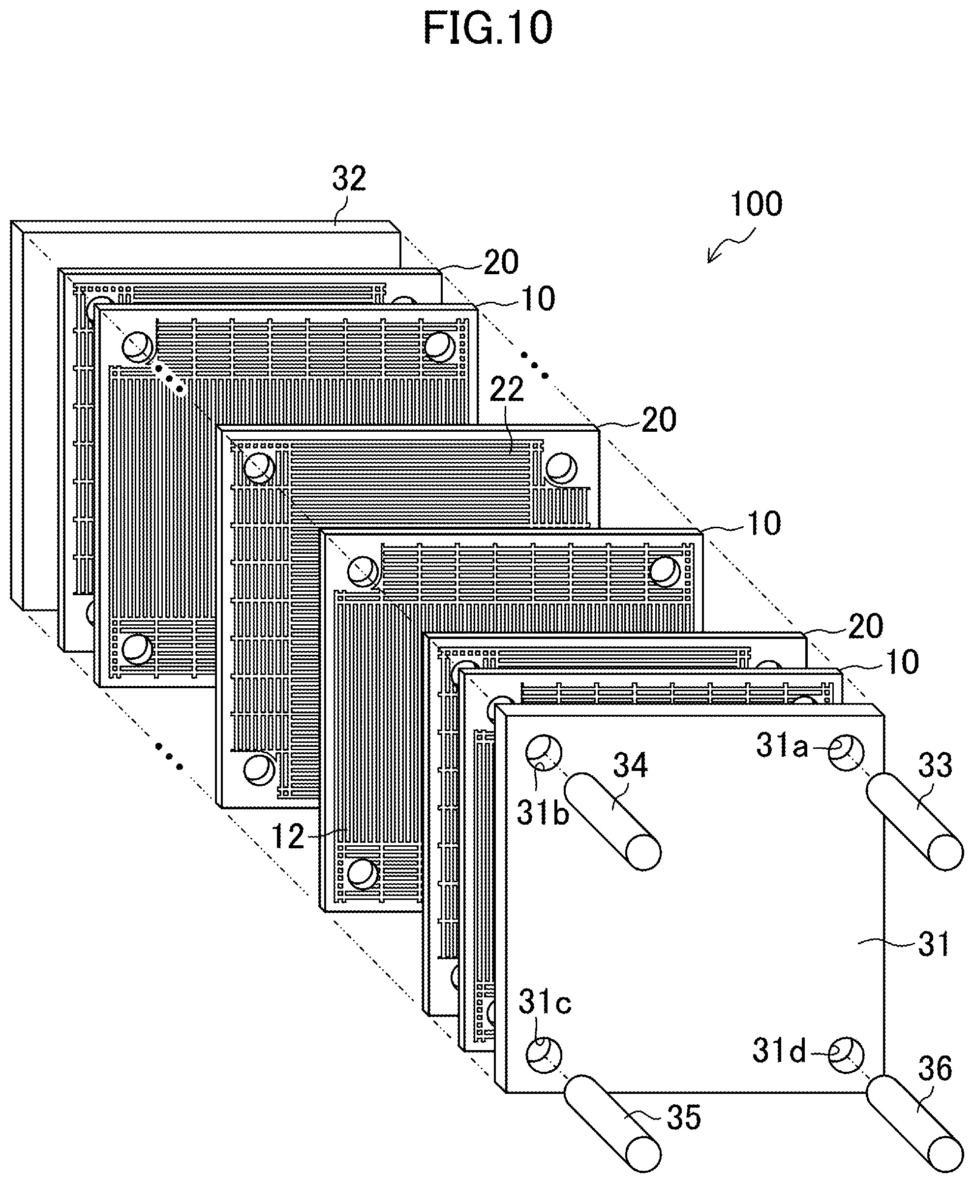 Patent US11815316 Figure 8 – Heat exchanger and heat pump system having same