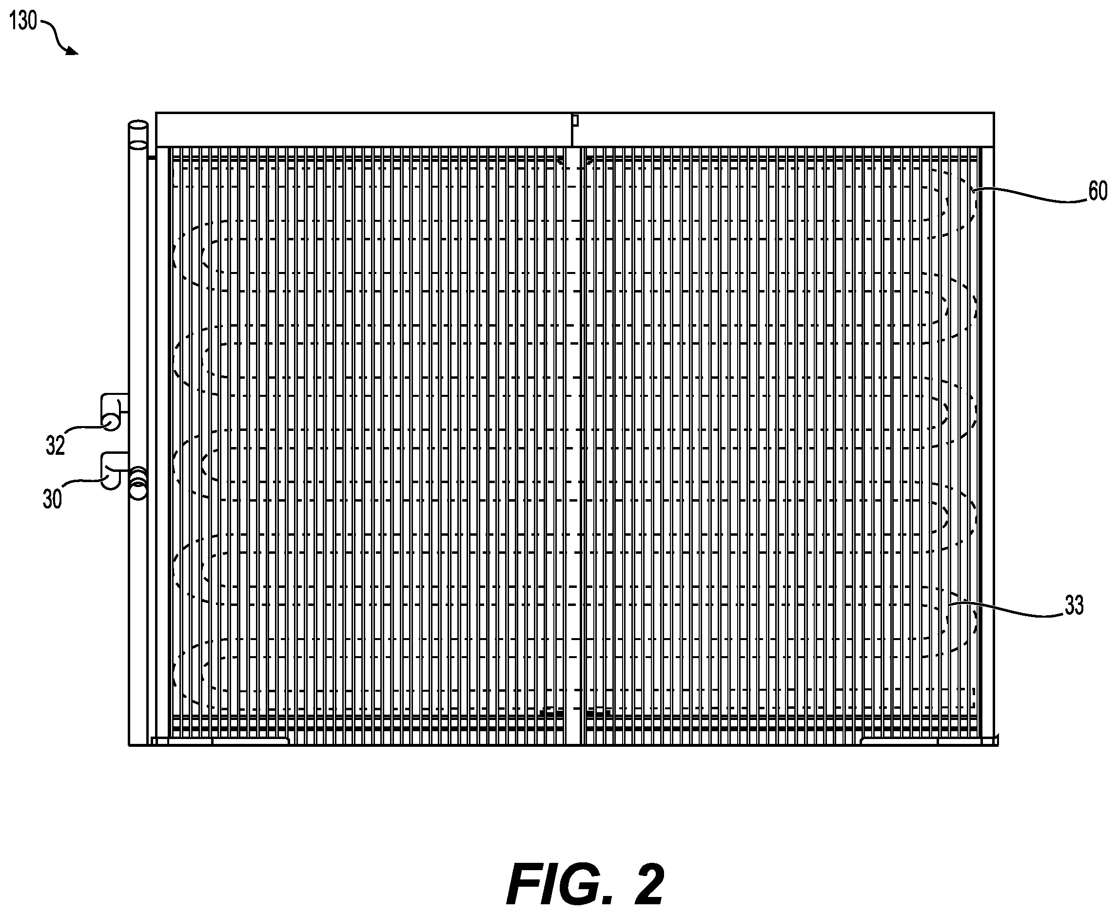 Patent US11815319 Figure 2 – Heat exchanger system having a mesh panel