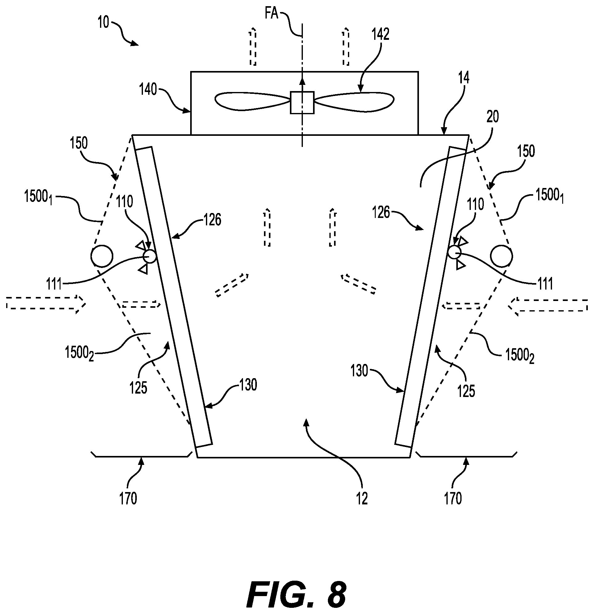 Patent US11815319 Figure 10 – Heat exchanger system having a mesh panel
