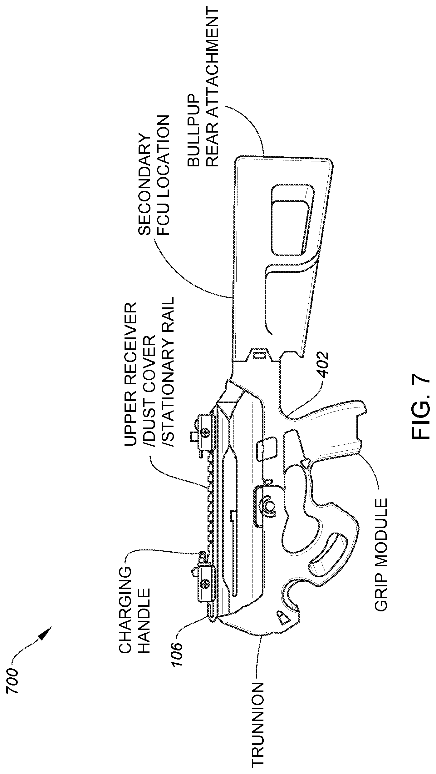 Patent US11815322 Figure 8 – Method and apparatus for providing a module for firearm modification via an existing firing control unit