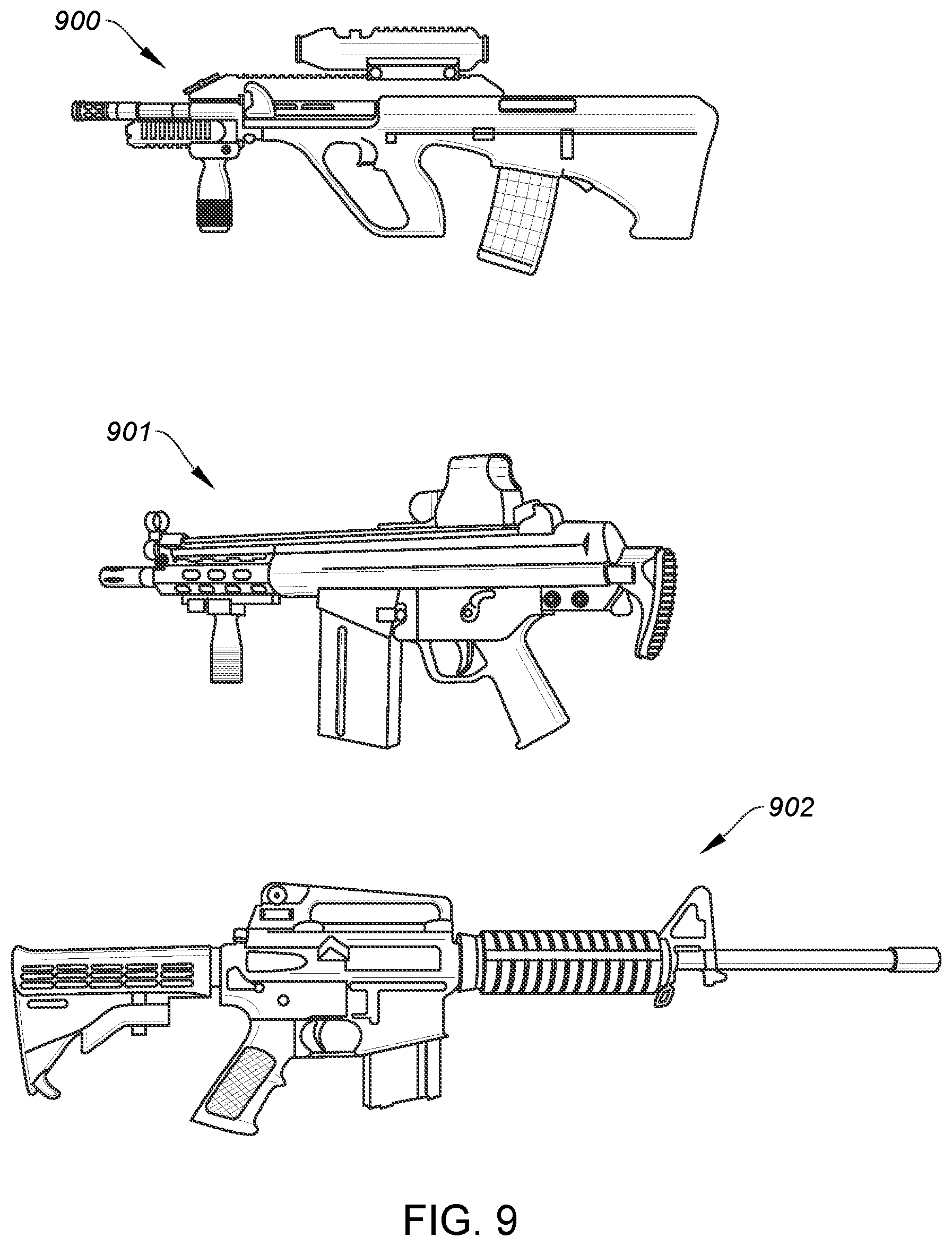 Patent US11815322 Figure 10 – Method and apparatus for providing a module for firearm modification via an existing firing control unit