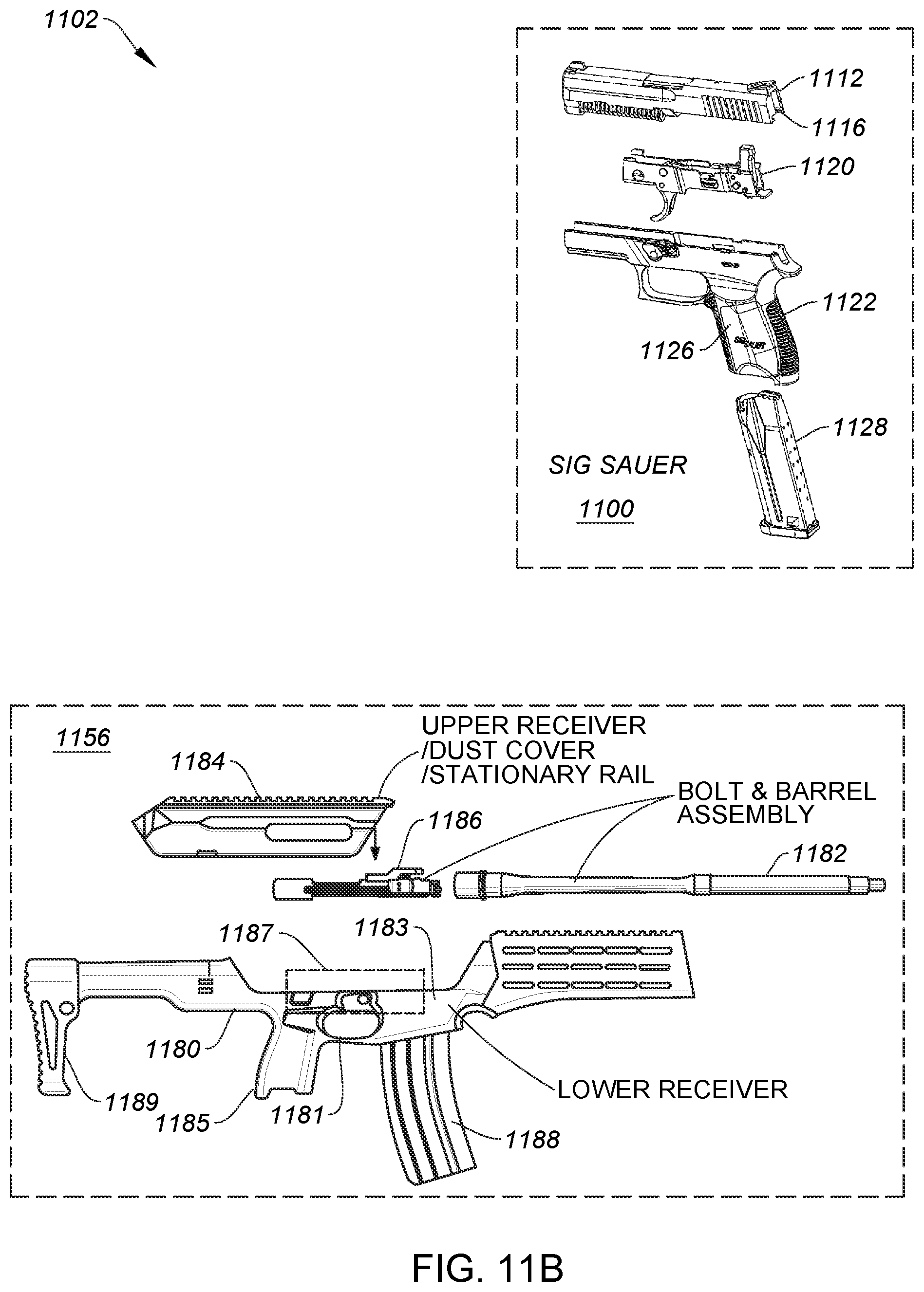 Patent US11815322 Figure 13 – Method and apparatus for providing a module for firearm modification via an existing firing control unit
