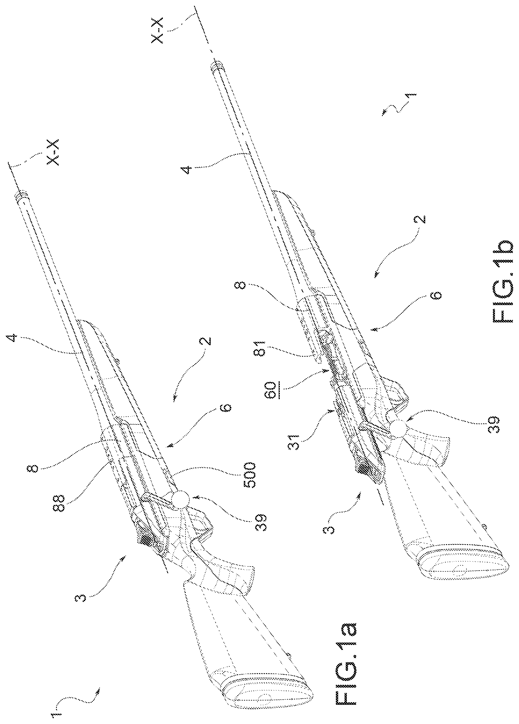 Patent US11815324 — Rifle with shutter group — Figure 1