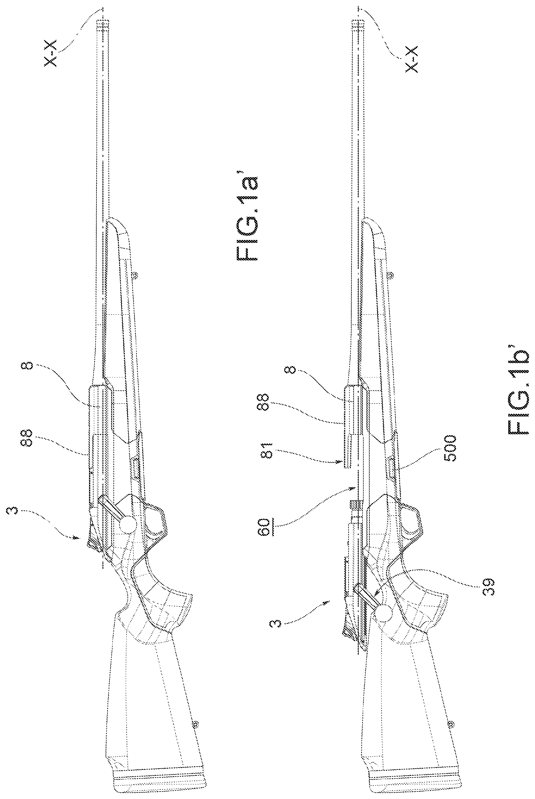 Patent US11815324 Figure 2 – Rifle with shutter group