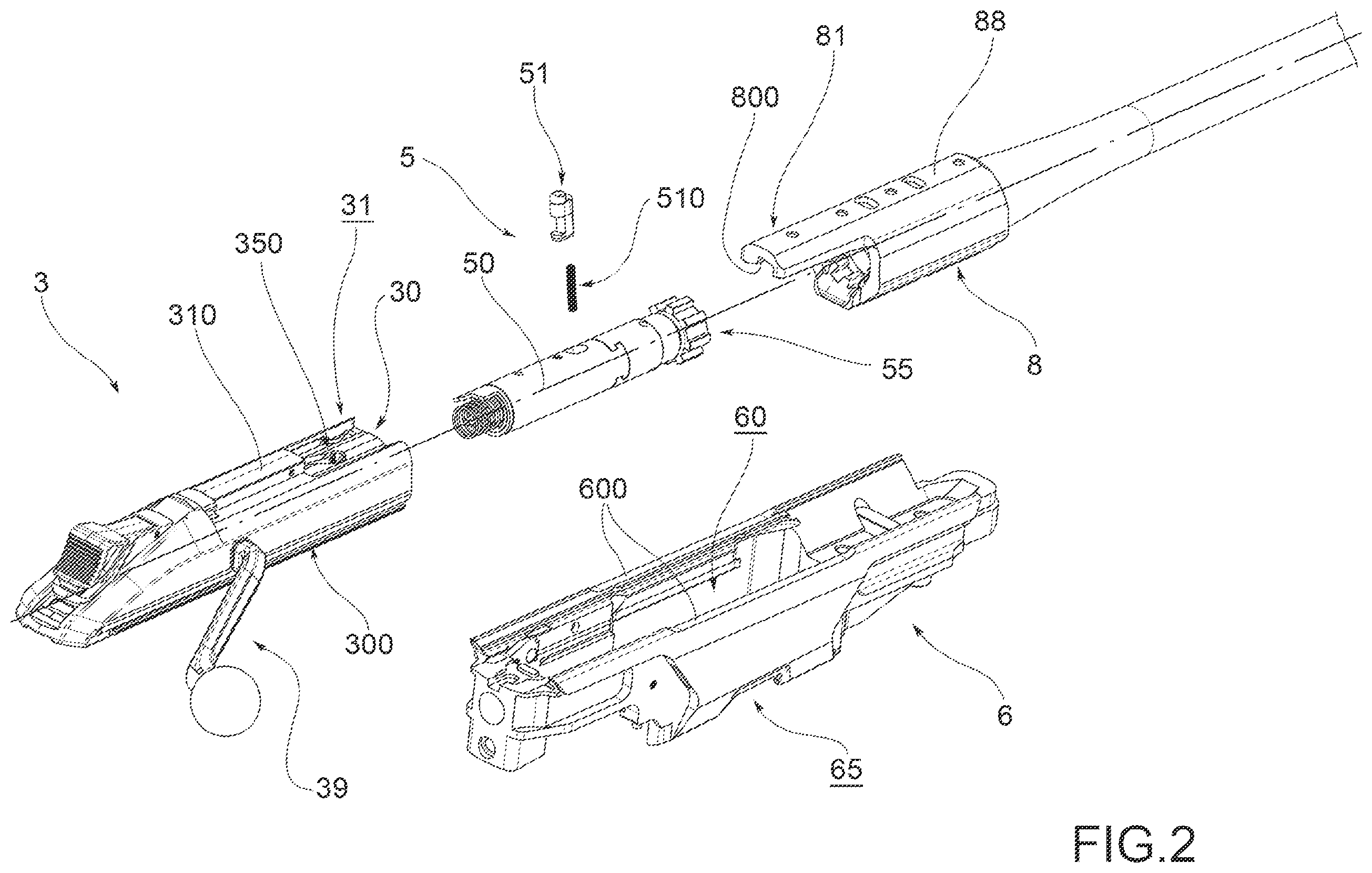 Patent US11815324 Figure 3 – Rifle with shutter group