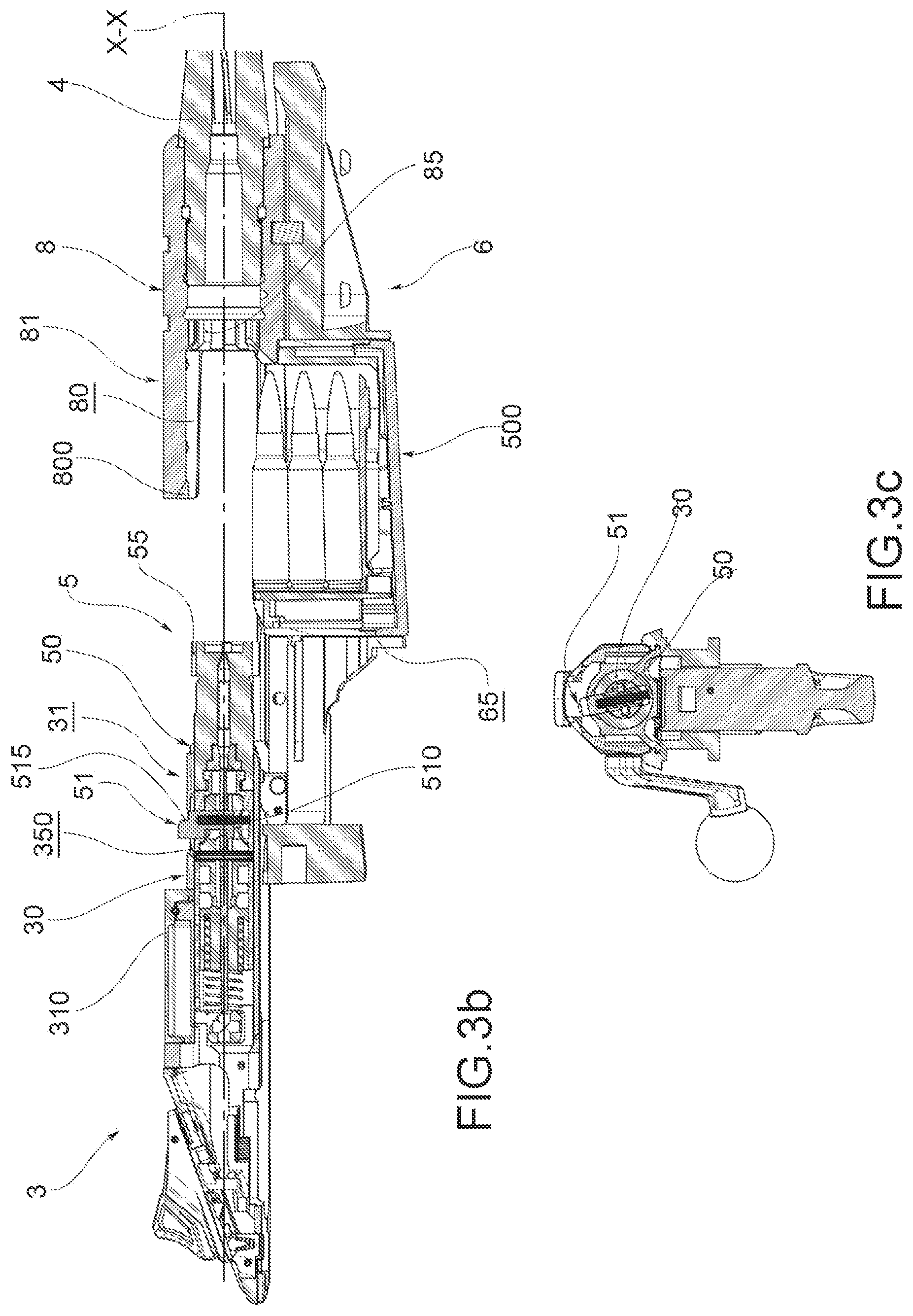 Patent US11815324 Figure 5 – Rifle with shutter group