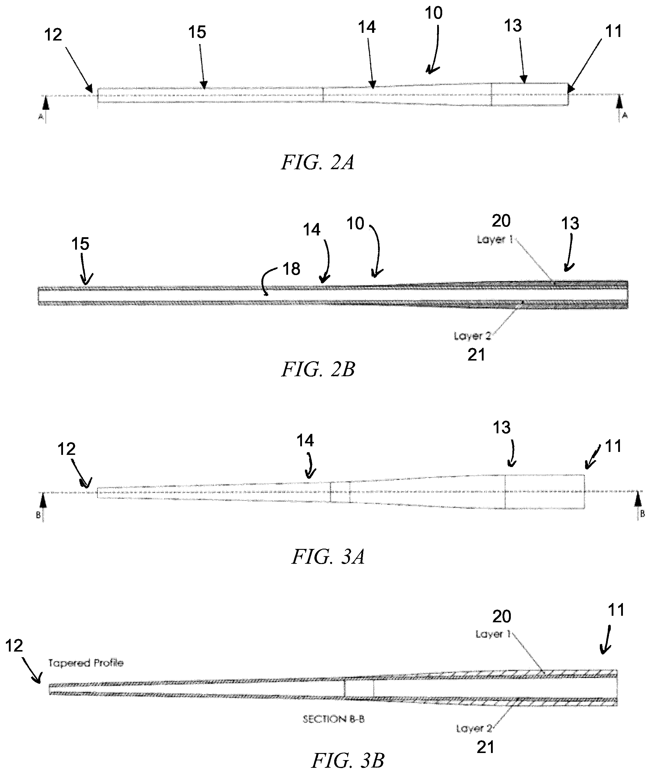 Patent US11815326 Figure 2 – Tapered multi-laminated tubular slingshot band