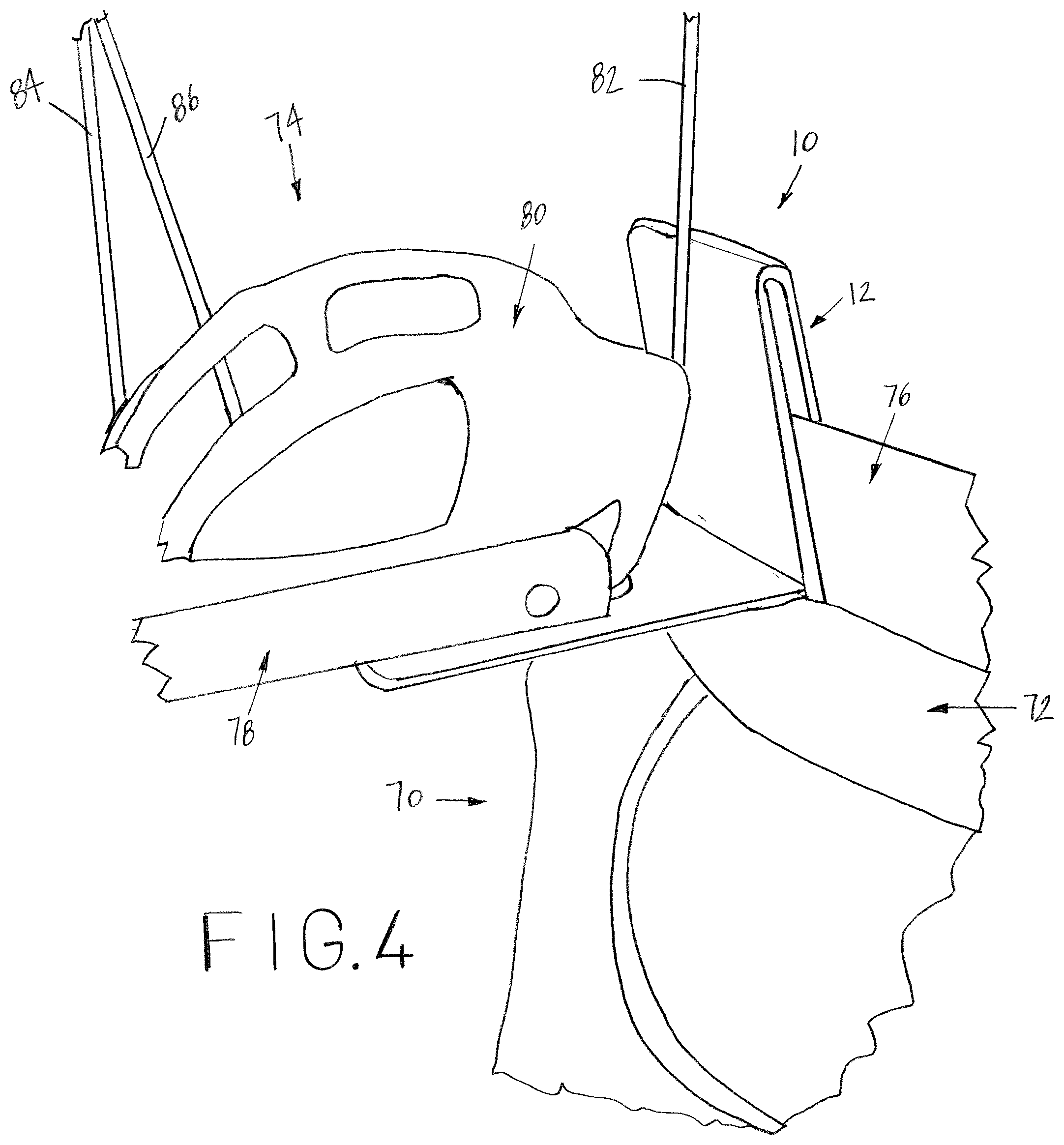 Patent US11815327 Figure 4 – Archery bow support device