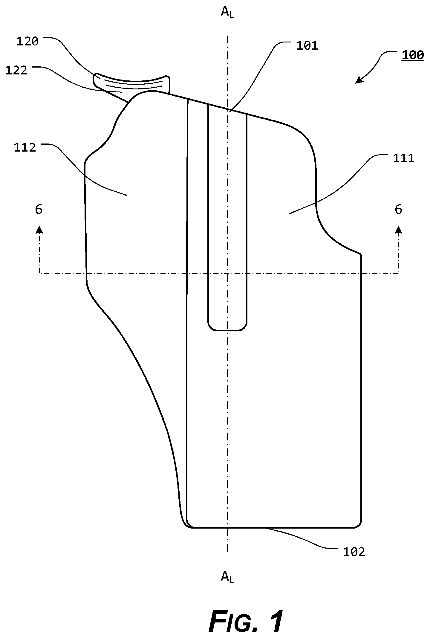 Patent US11815329 Figure 1 – Holster with pushrod ejection port locking element