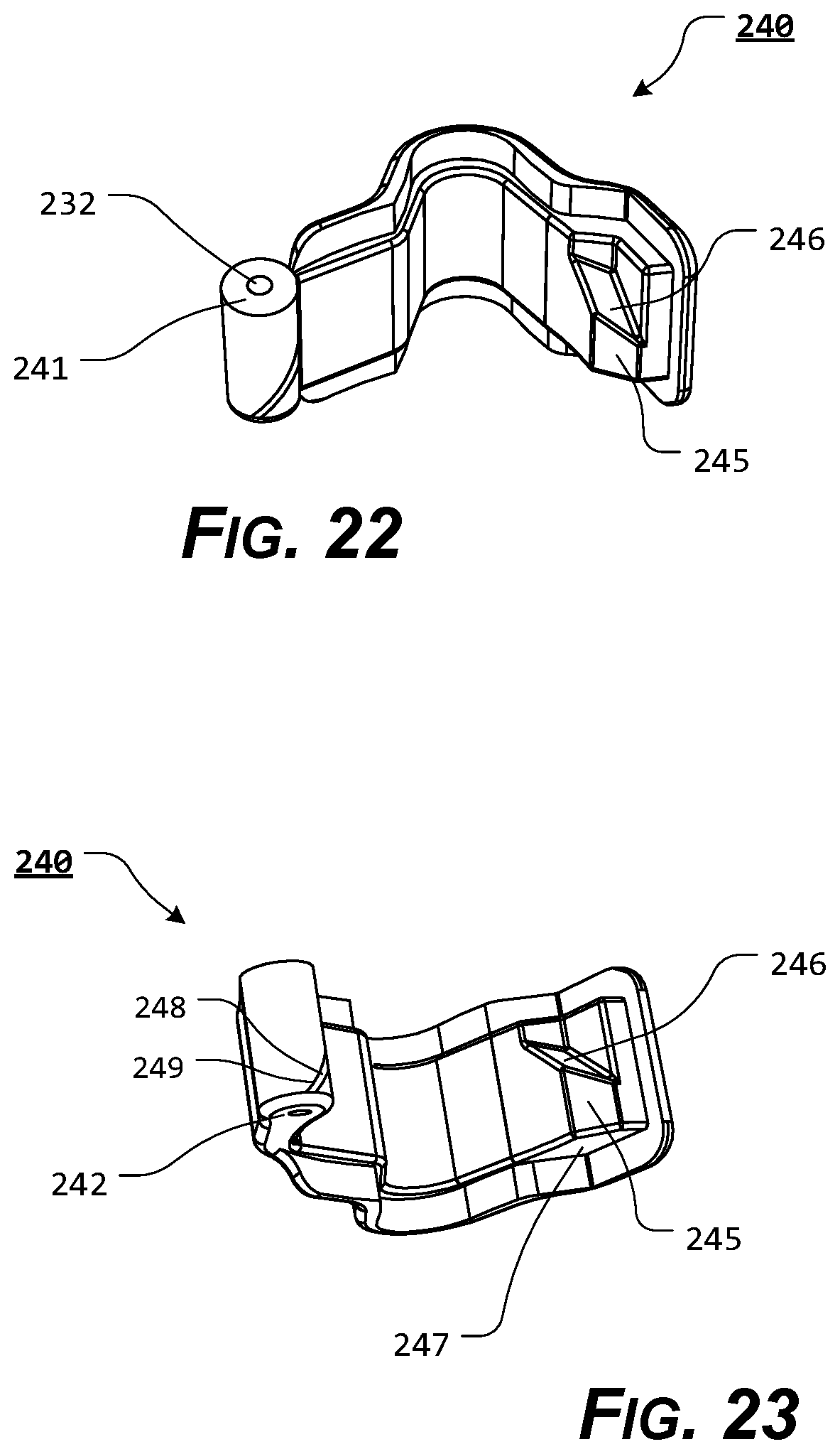 Patent US11815329 Figure 20 – Holster with pushrod ejection port locking element