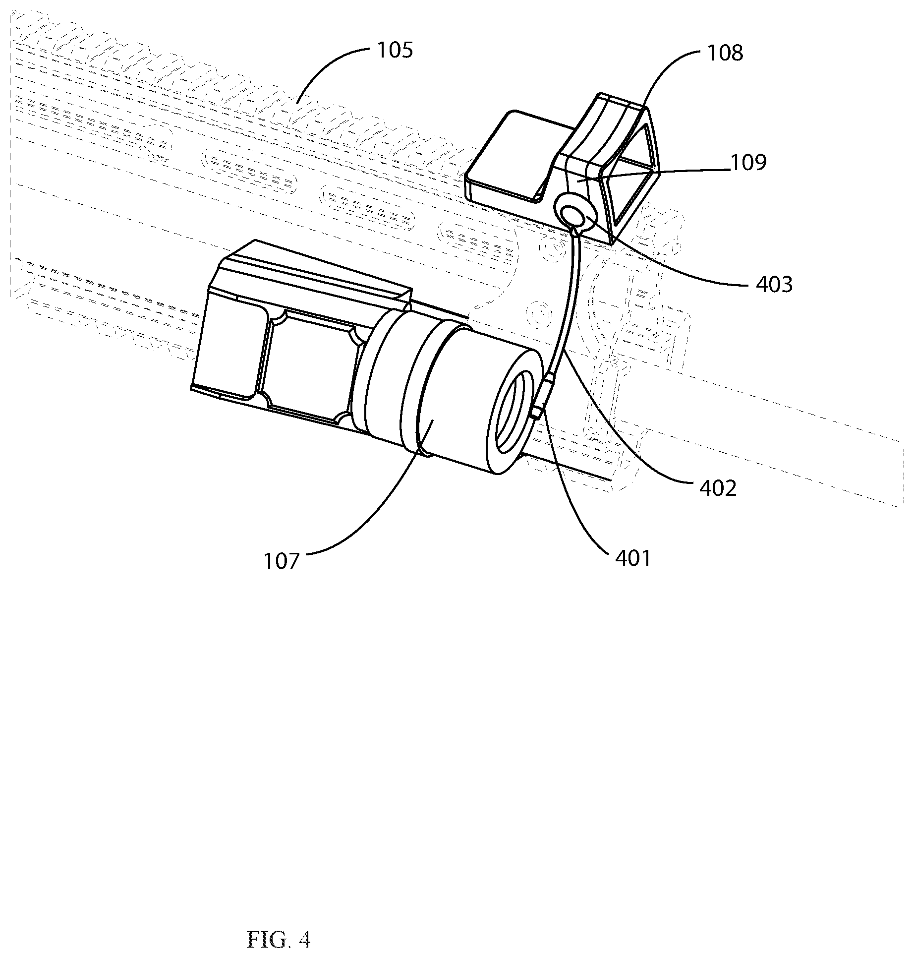 Patent US11815333 Figure 4 – Intensity adapting optical aiming reticle
