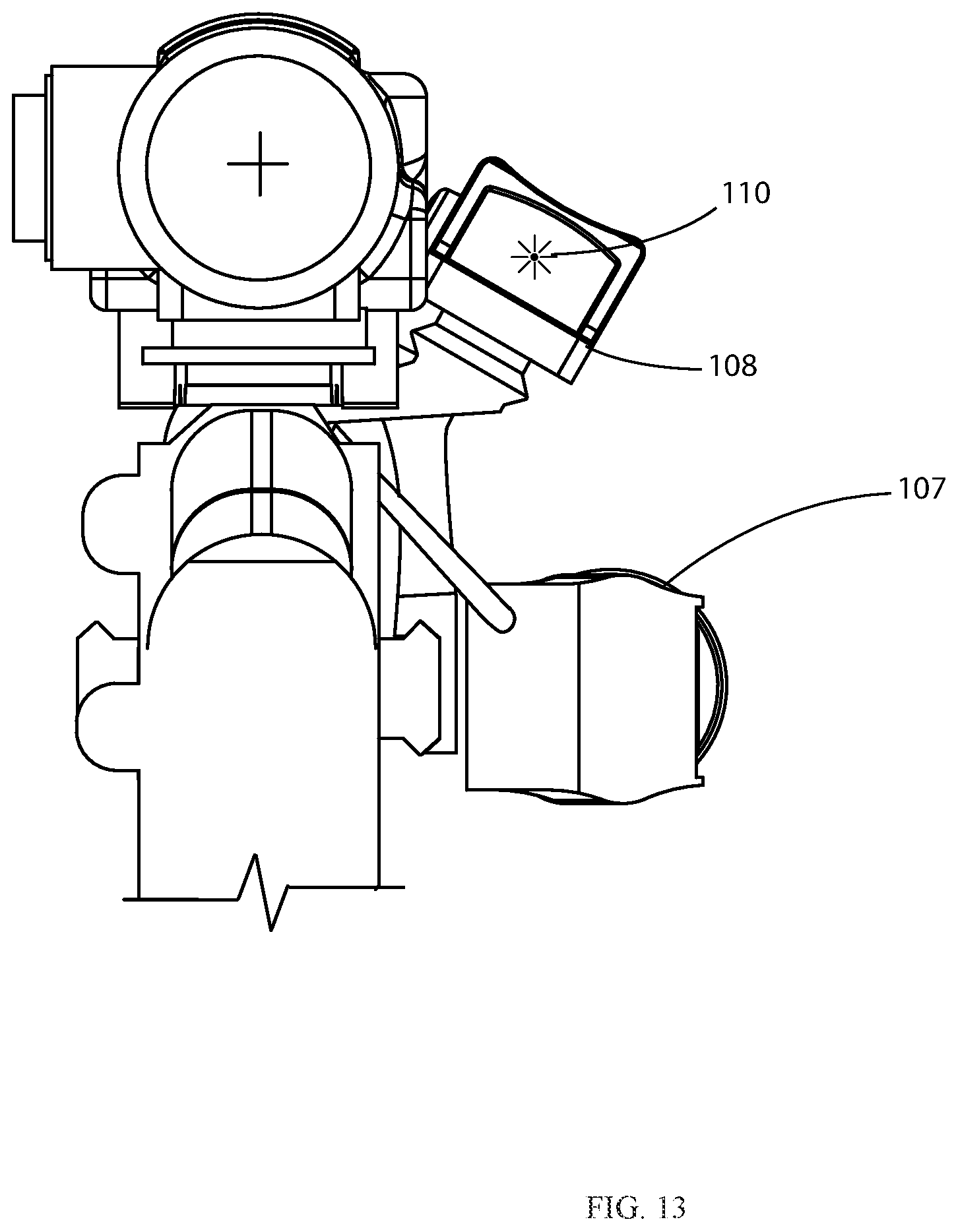 Patent US11815333 Figure 10 – Intensity adapting optical aiming reticle