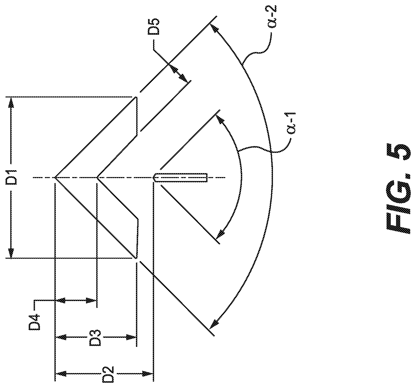 Patent US11815334 Figure 5 – Firearm optical sight reticle