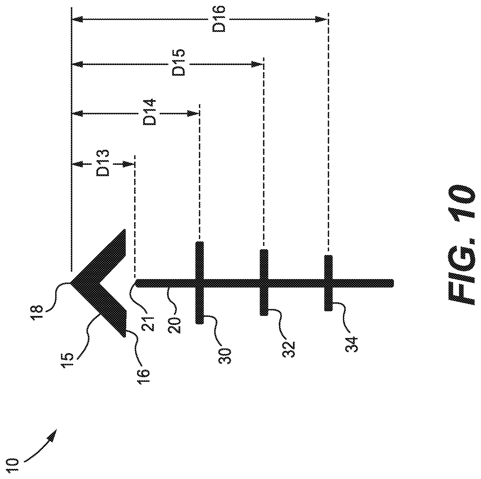 Patent US11815334 Figure 7 – Firearm optical sight reticle