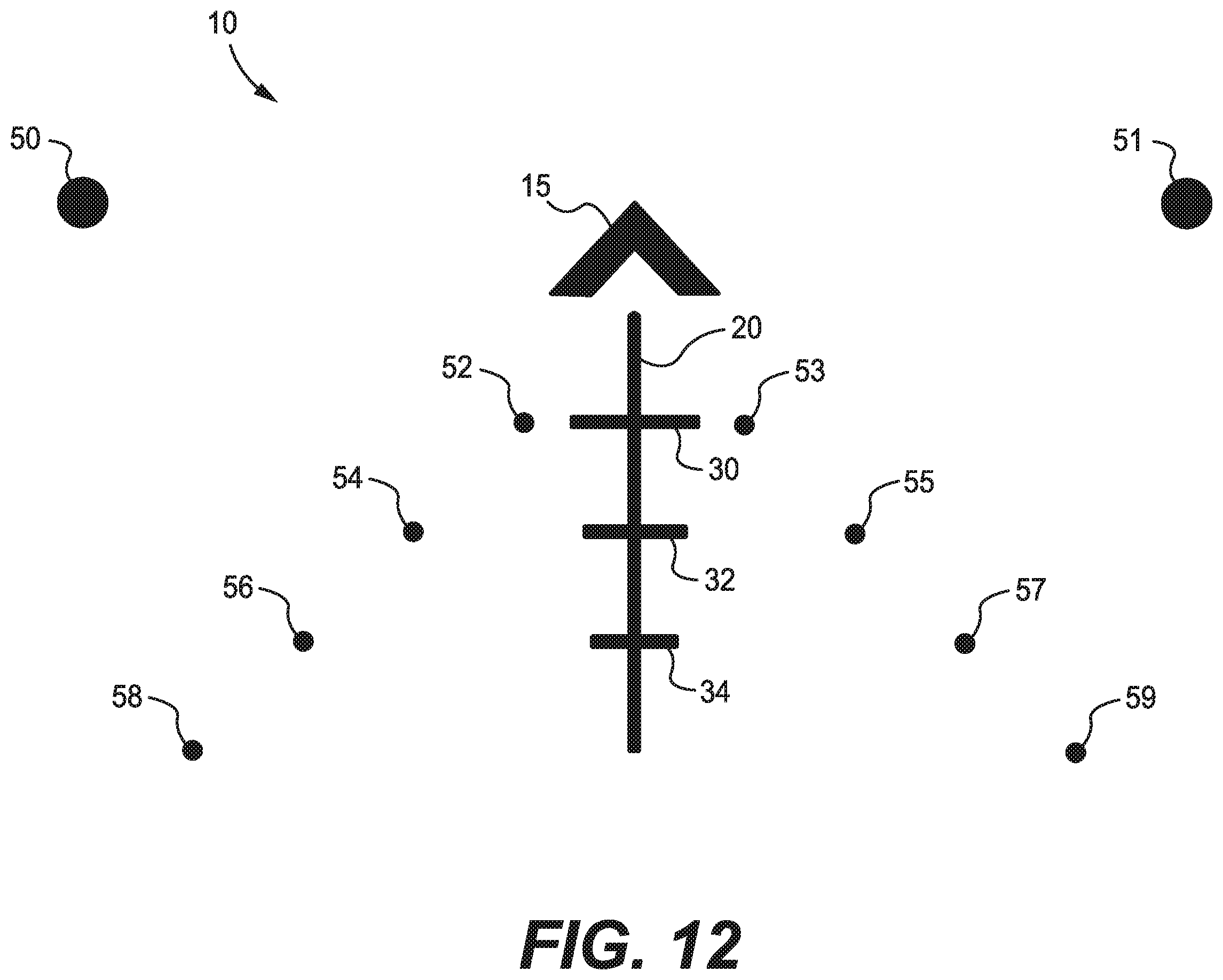 Patent US11815334 Figure 9 – Firearm optical sight reticle