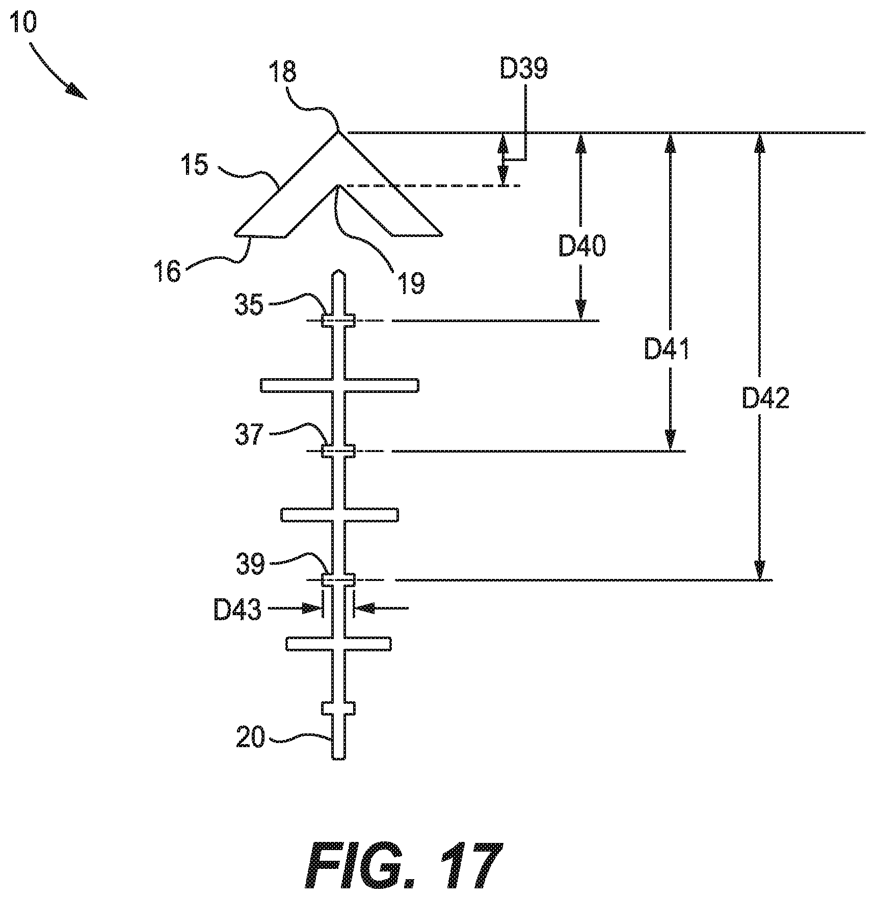 Patent US11815334 Figure 14 – Firearm optical sight reticle