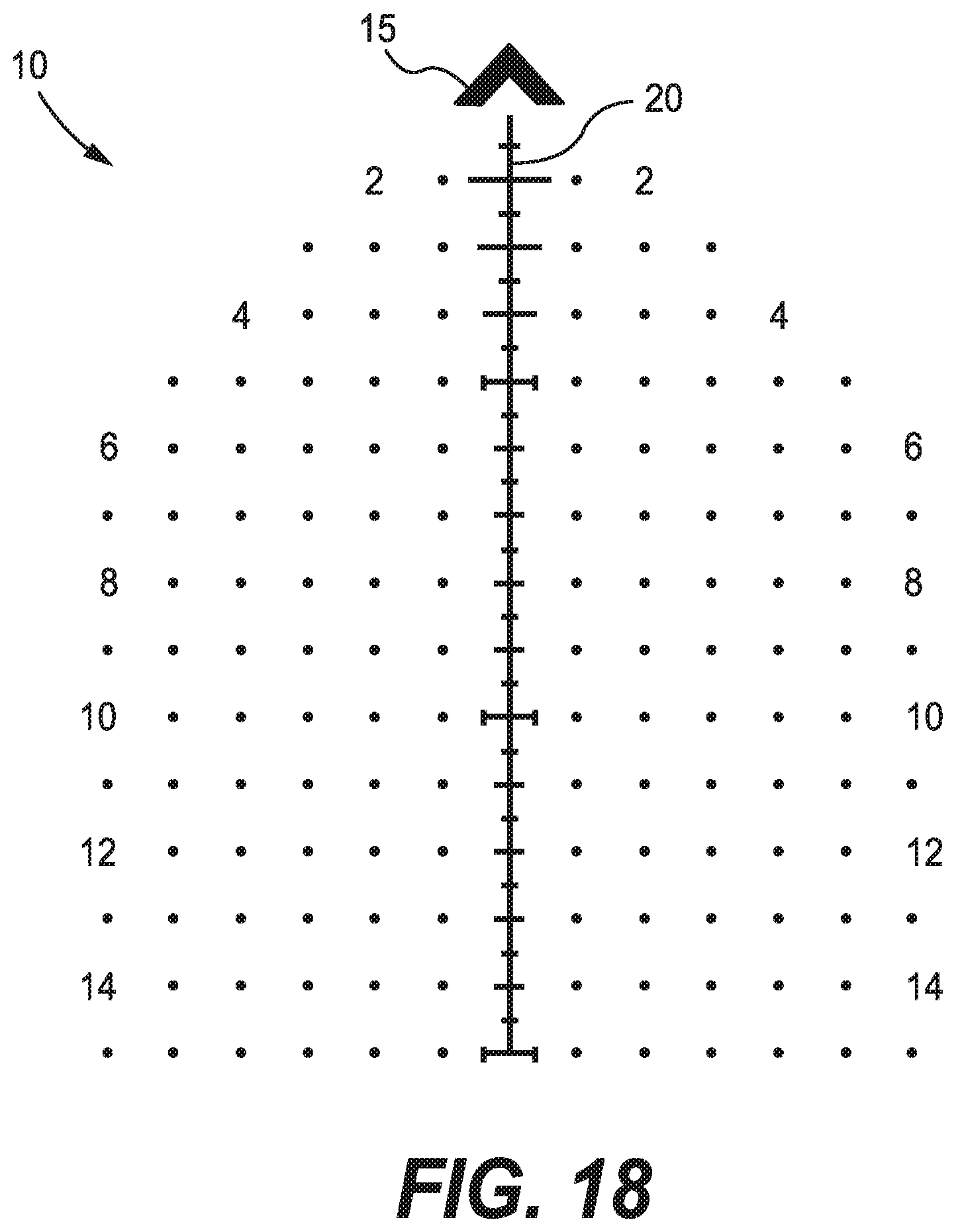 Patent US11815334 Figure 15 – Firearm optical sight reticle