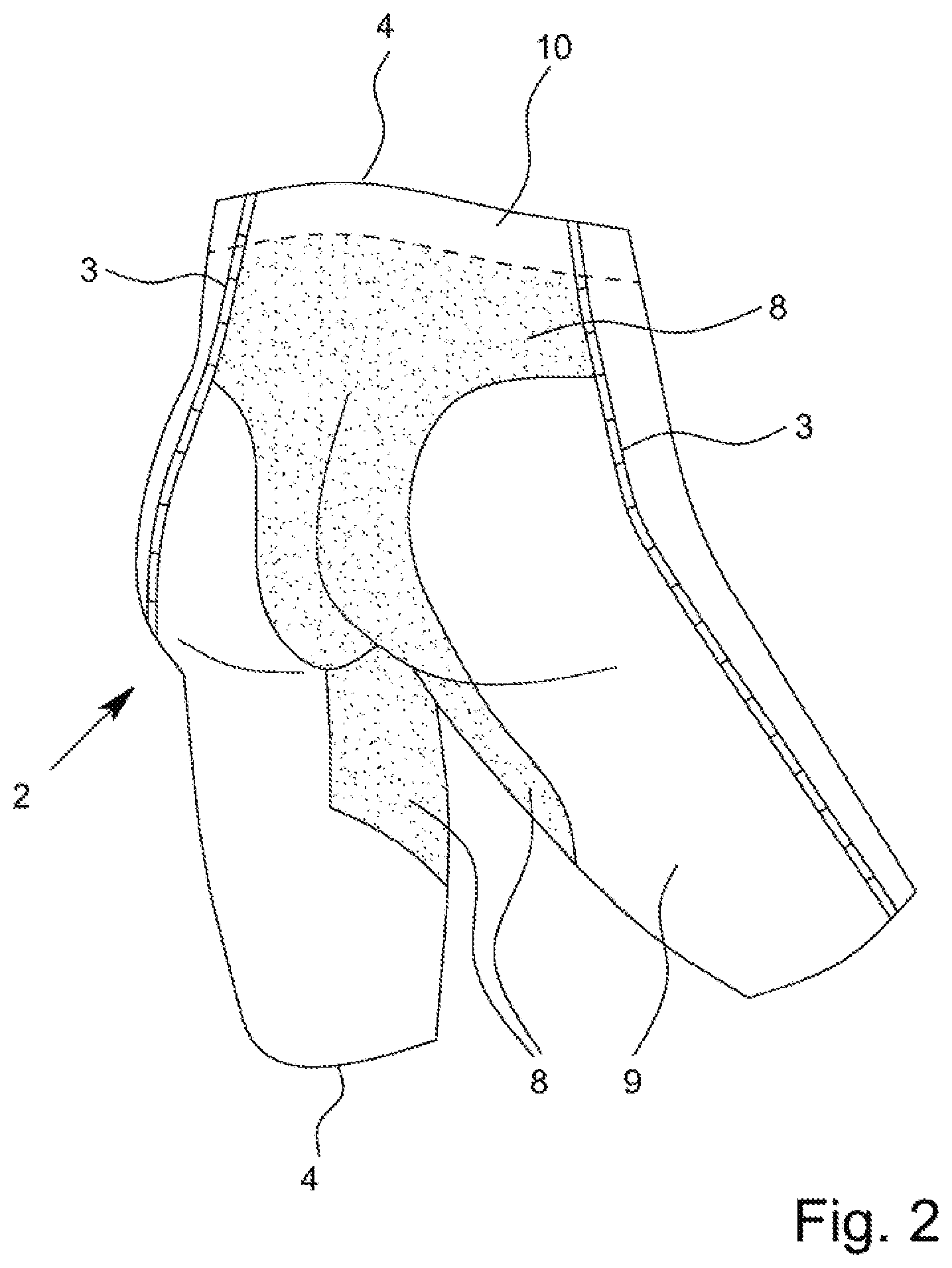 Patent US11815336 Figure 2 – Protective clothing unit and use thereof