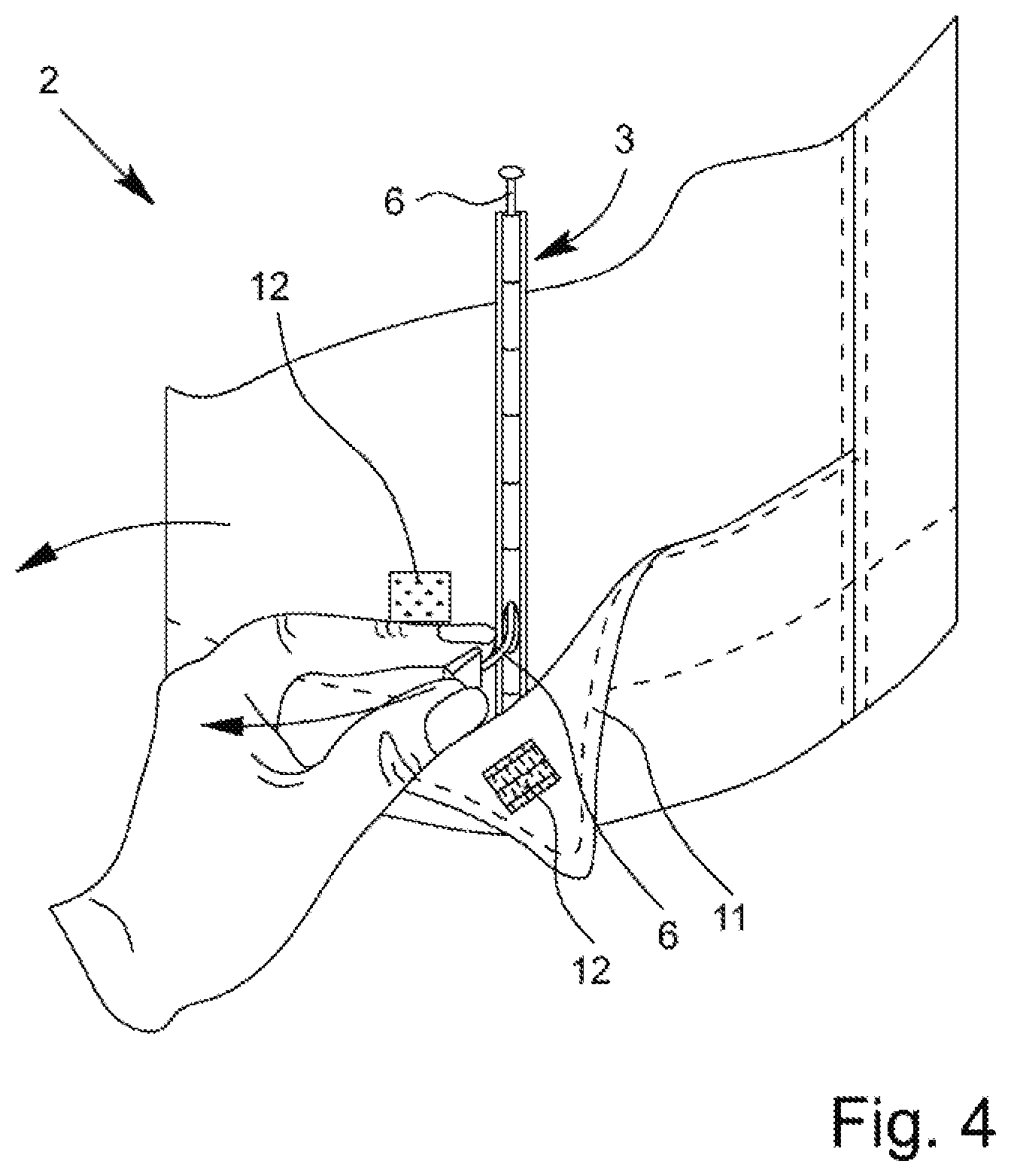 Patent US11815336 Figure 4 – Protective clothing unit and use thereof
