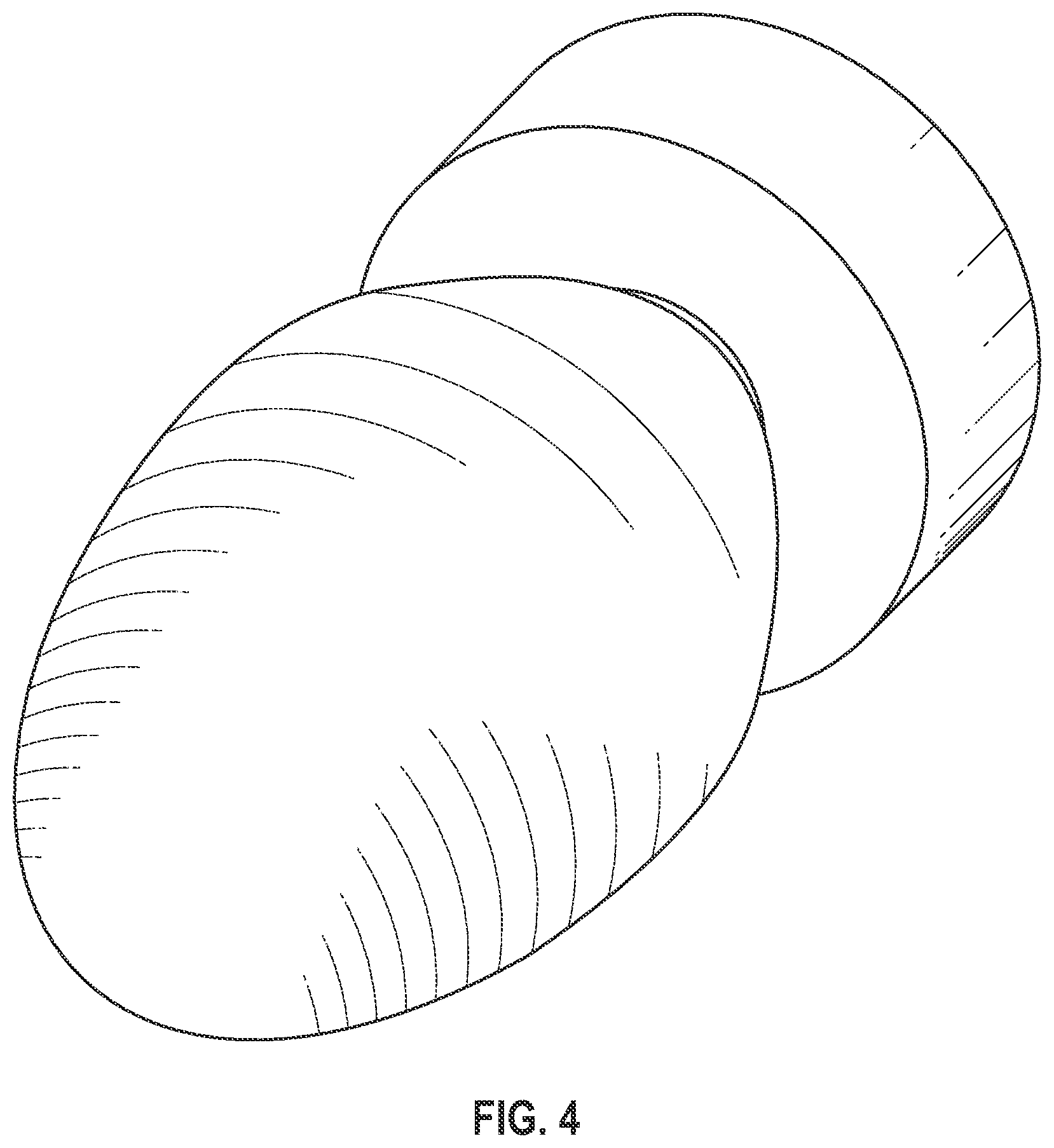 Patent US11815341 Figure 4 – Deep groove projectile with leading convex surface followed by abrupt angle surface