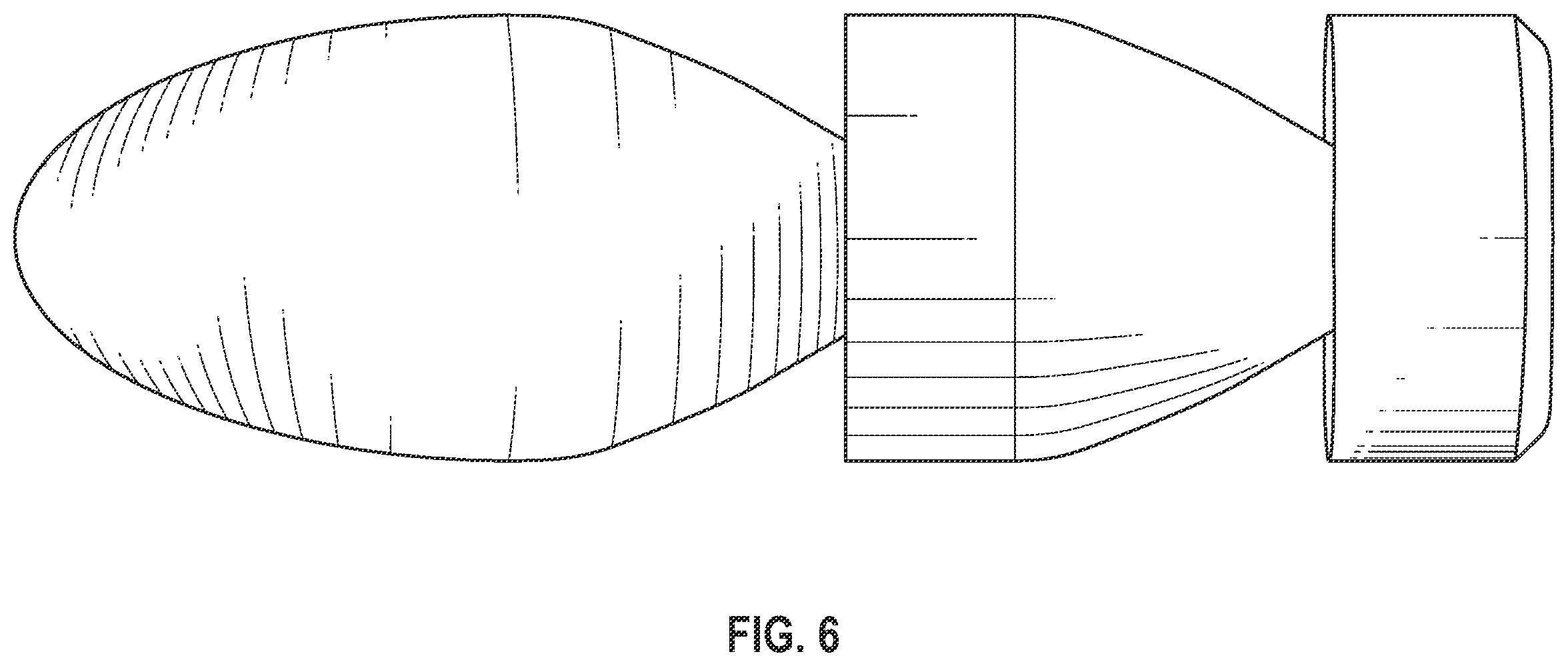 Patent US11815341 Figure 6 – Deep groove projectile with leading convex surface followed by abrupt angle surface