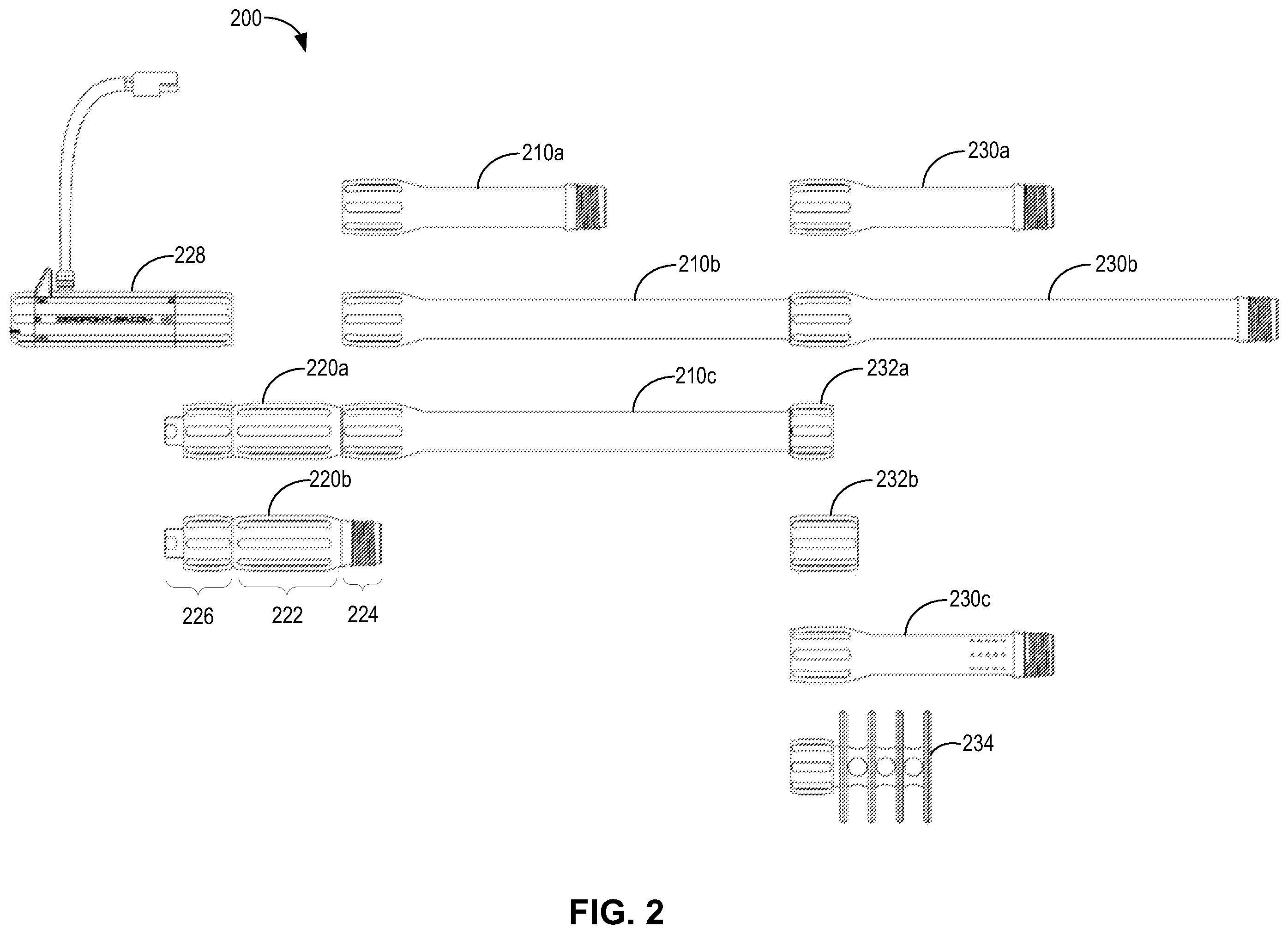 Patent US11815344 Figure 2 – Modular disruption systems for explosive ordnance disposal