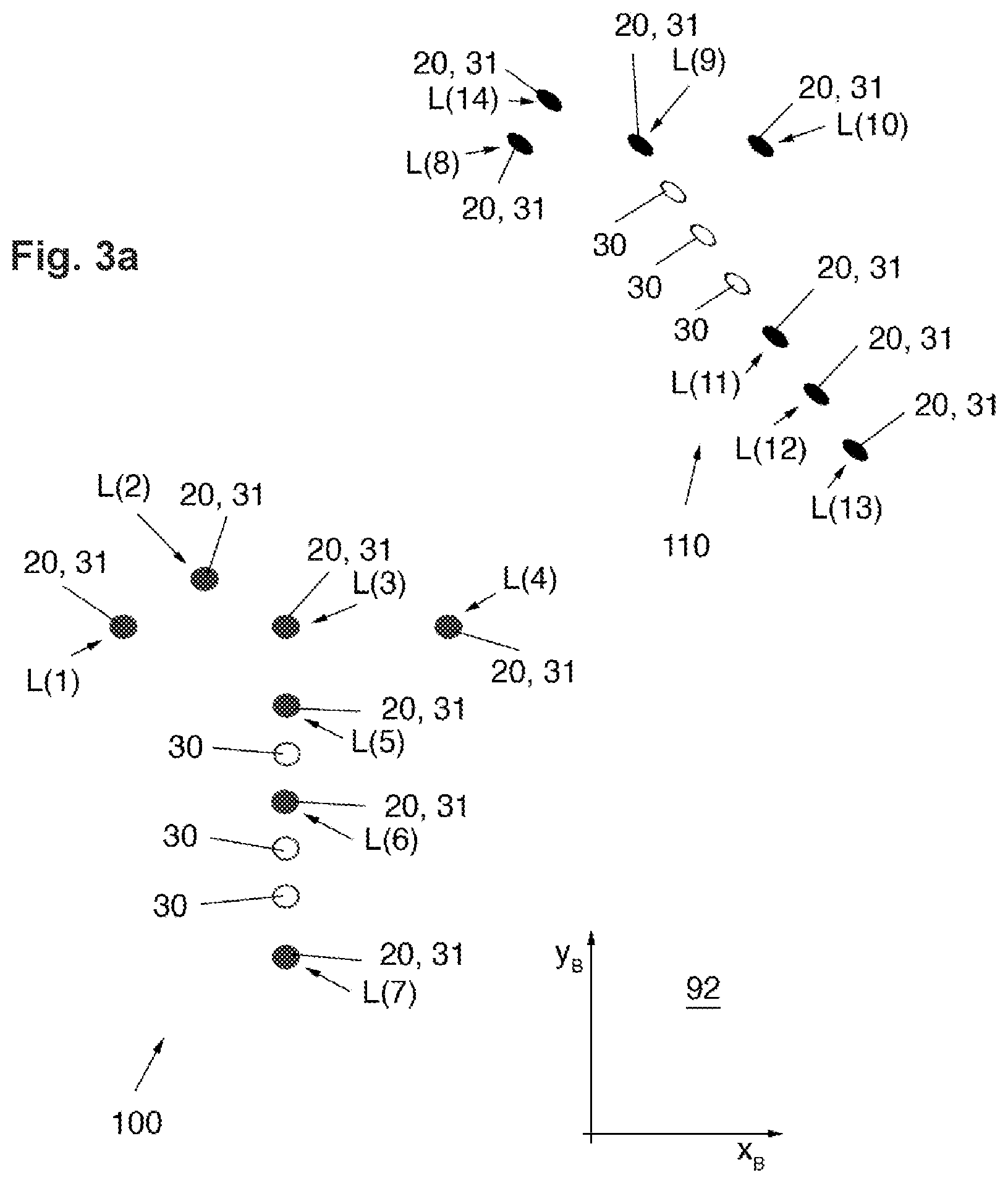 Patent US11815345 Figure 3 – Device for orientation and position detection of markings in three-dimensional space