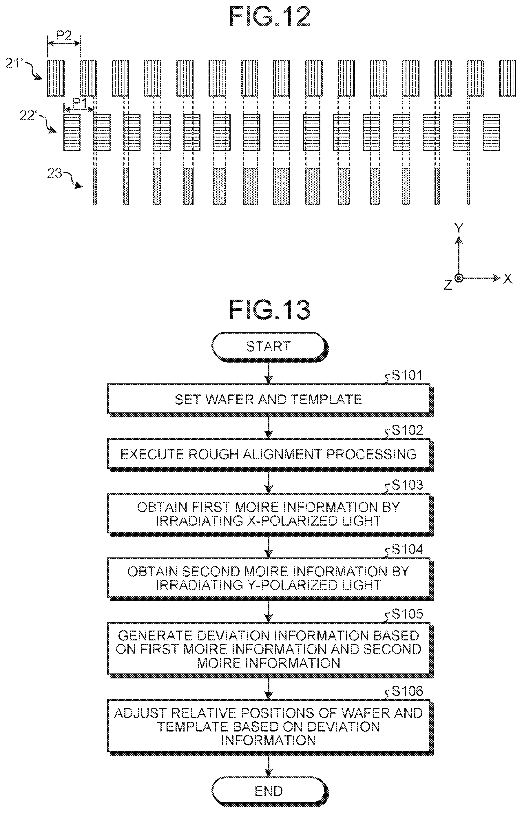 Patent US11815348 Figure 7 – Template, workpiece, and alignment method