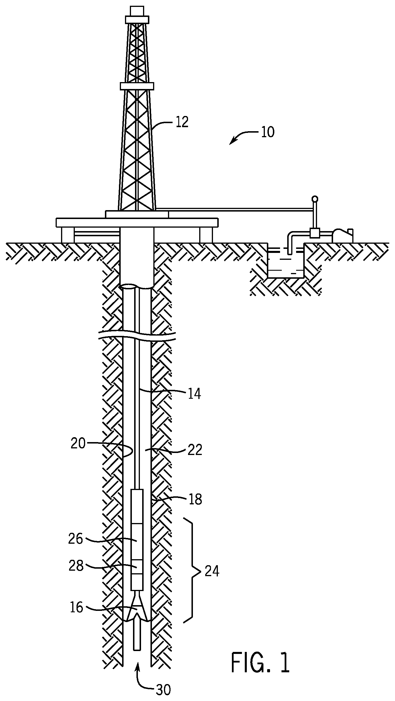 Patent US11815352 Figure 1 – Apparatus and method for determining borehole size with a borehole imaging tool