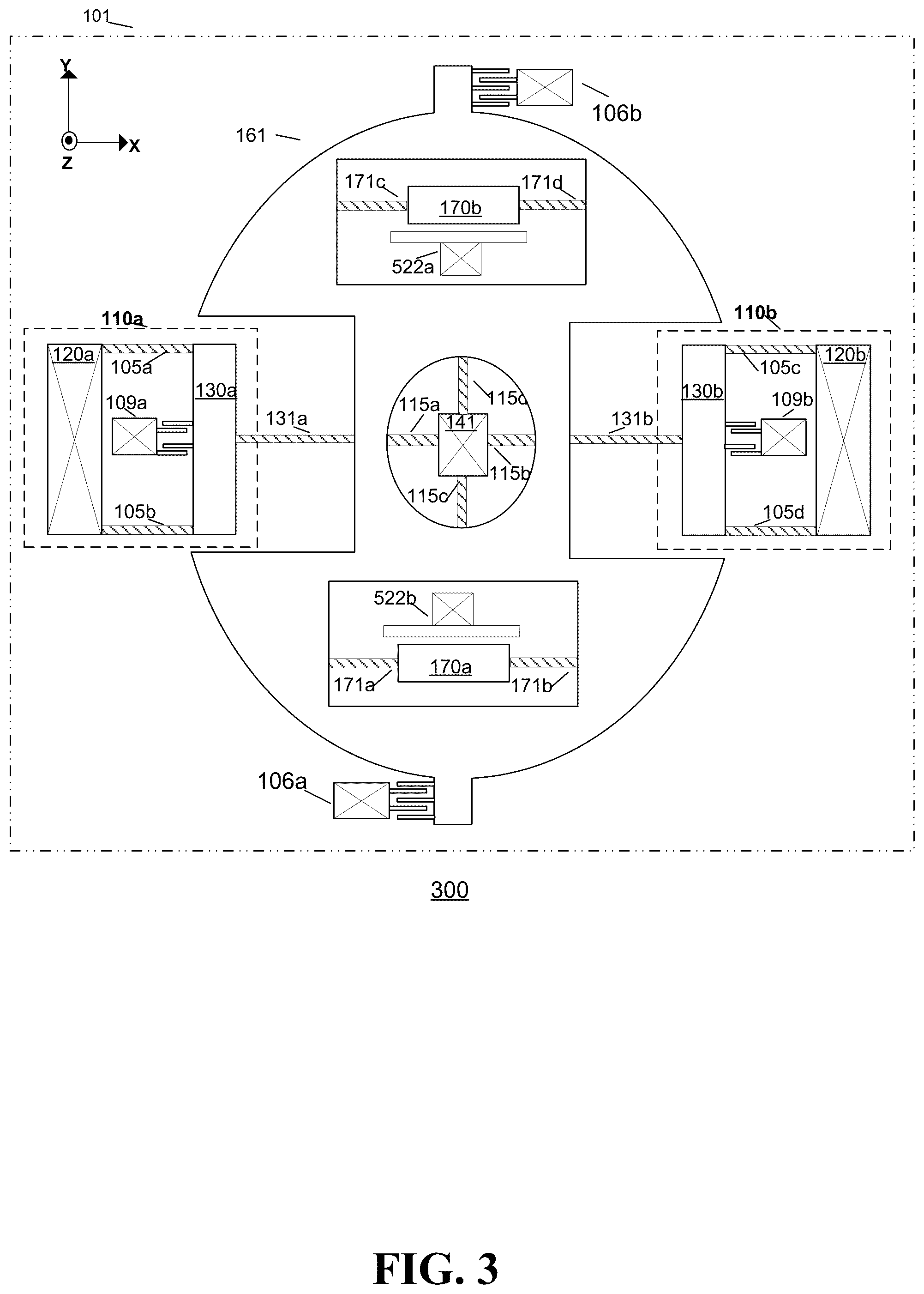 Patent US11815354 Figure 6 – Drive and sense balanced, semi-coupled 3-axis gyroscope