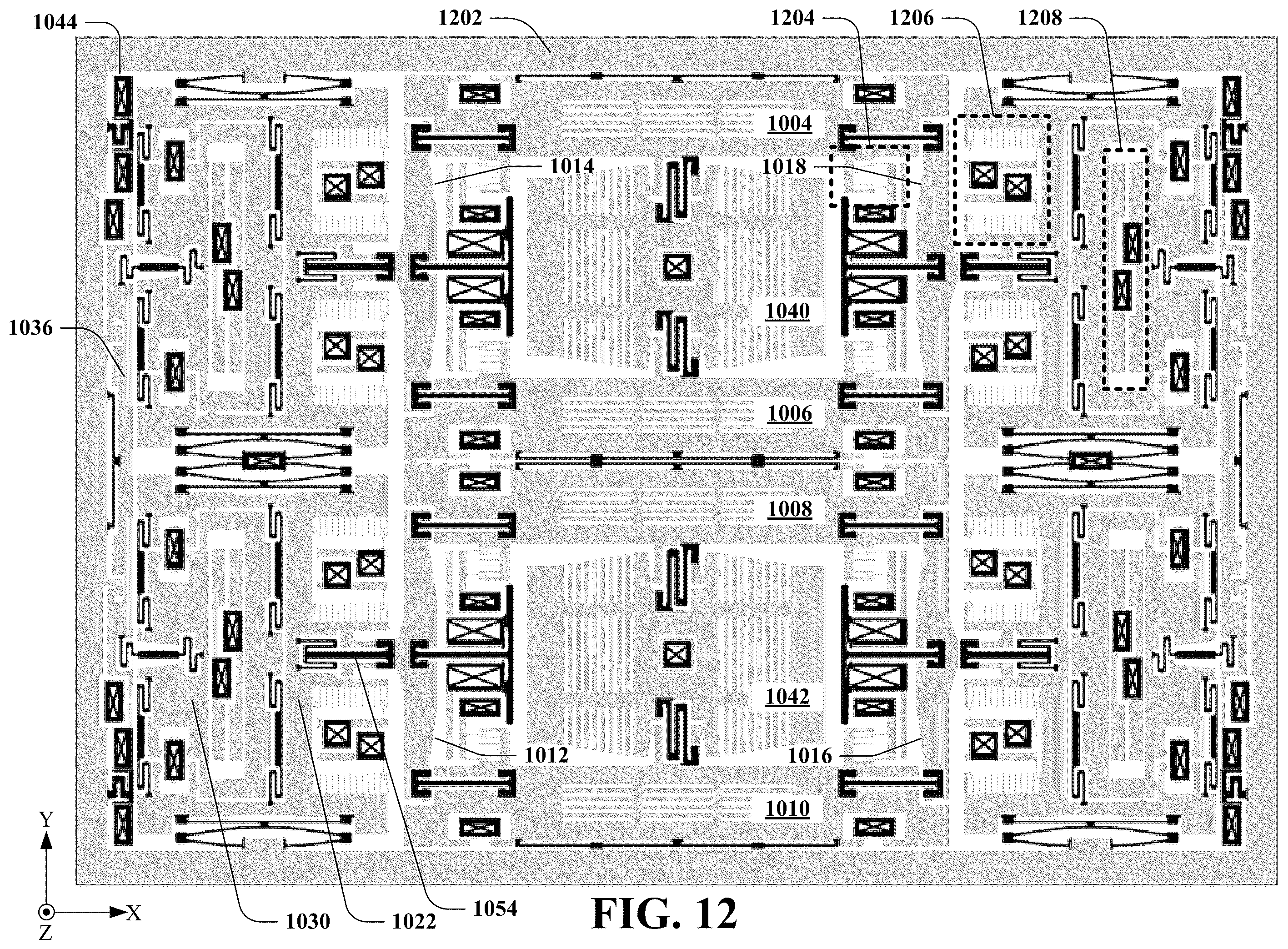 Patent US11815354 Figure 15 – Drive and sense balanced, semi-coupled 3-axis gyroscope