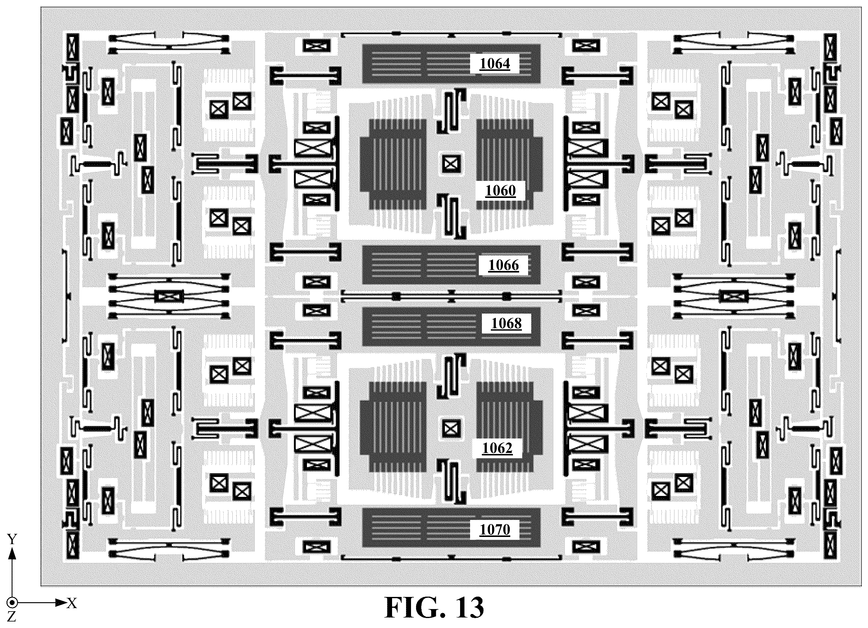 Patent US11815354 Figure 16 – Drive and sense balanced, semi-coupled 3-axis gyroscope
