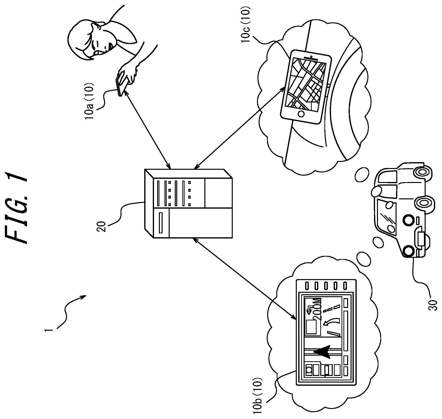 Patent US11815358 — Information processing apparatus, information processing system, information processing method, and vehicle — Figure 1