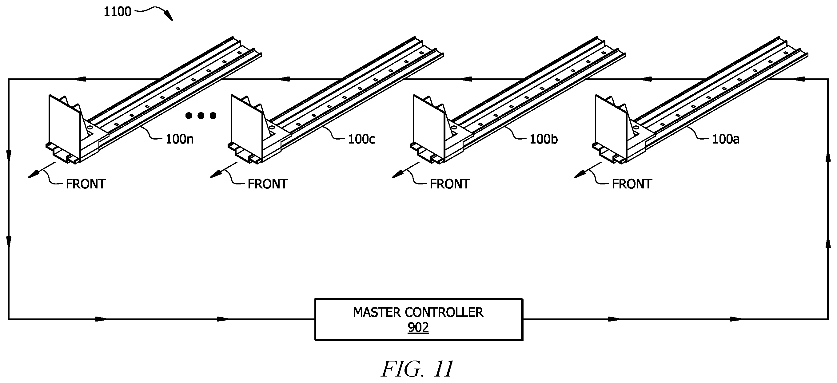 Patent US11815366 Figure 11 – System and method for determining an item count in a rack using magnetic sensors