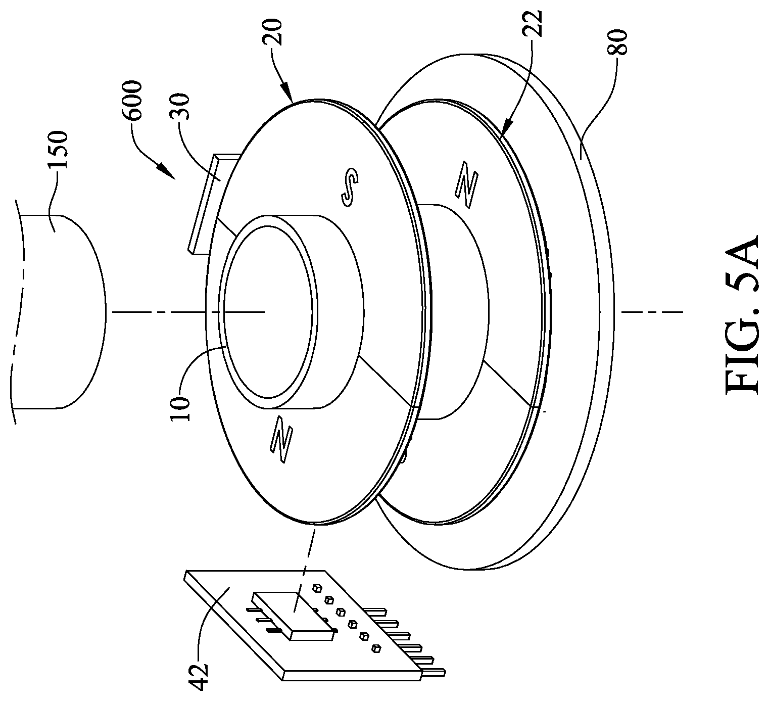 Patent US11815367 Figure 9 – Battery-free rotation detecting device
