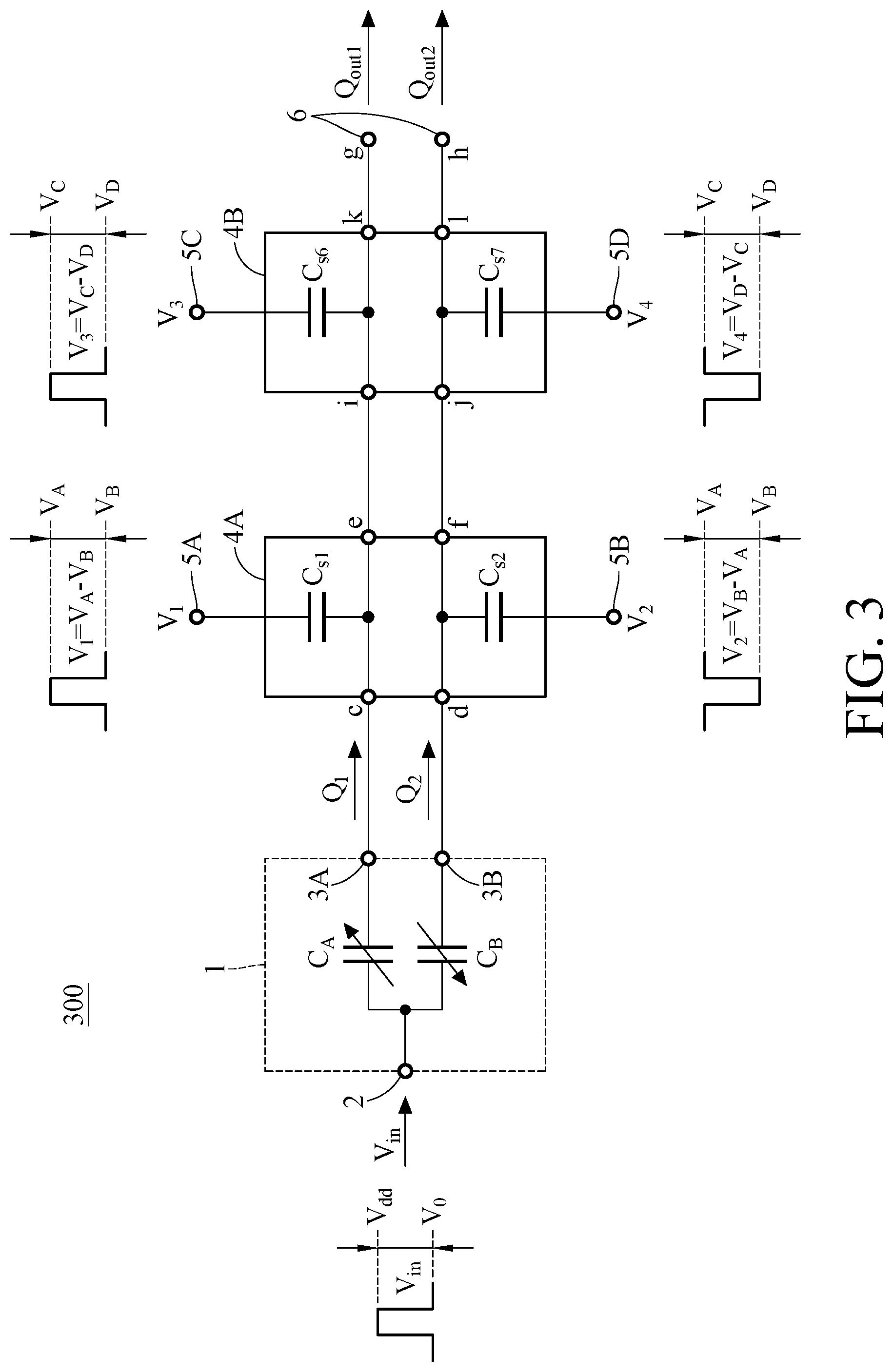 Patent US11815369 Figure 4 – Differential capacitor device and method for calibrating differential capacitor