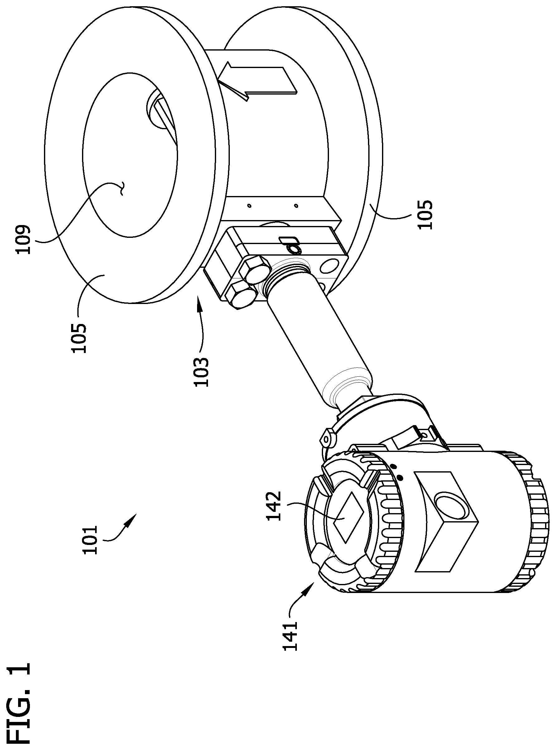 Patent US11815377 Figure 1 – Vortex flowmeter providing extended flow rate measurement
