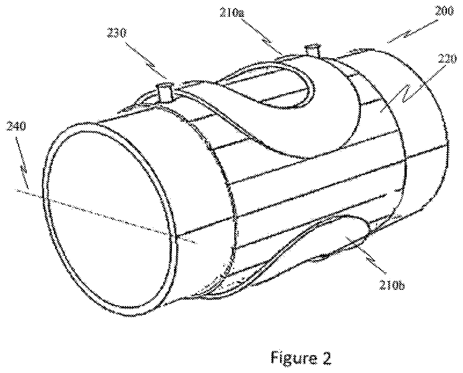 Patent US11815379 Figure 2 – Electromagnetic flowmeter assembly with a rotatable magnetic ring on a surface of the conduit for adjusting varying magnetic field