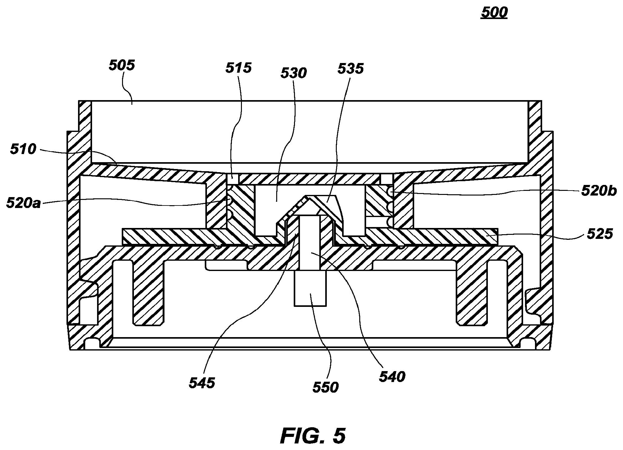 Patent US11815383 Figure 5 – Pressure based volume sensor for liquid receptacle