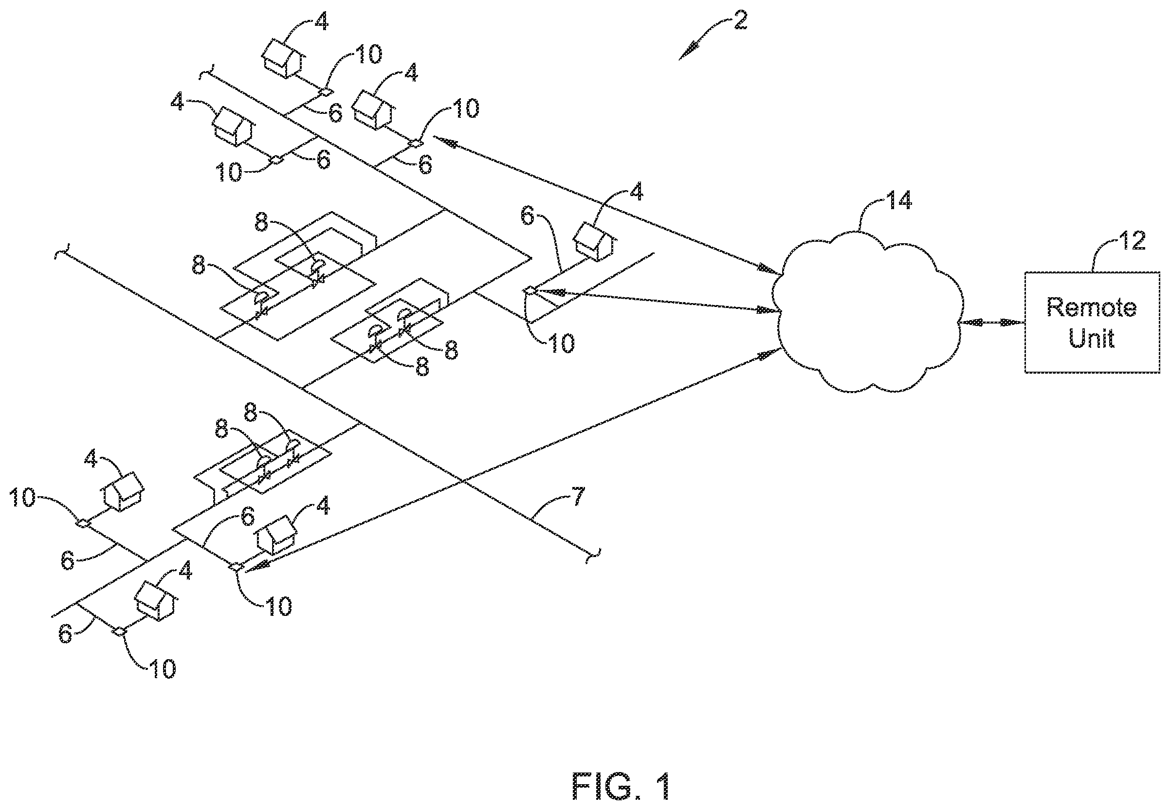 Patent US11815388 Figure 1 – Method and system for timely detecting gas pressure irregularities using a gas meter in a power efficient manner